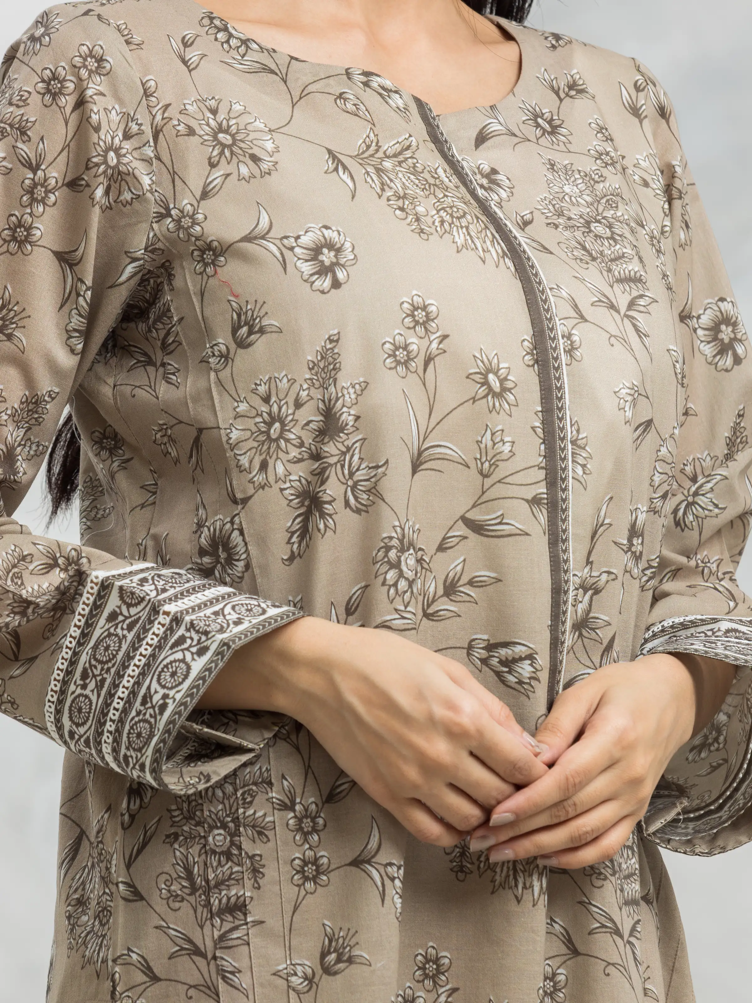 Unstitched Printed Cambric Suit - EWU24A2-28260-3P - Image 4