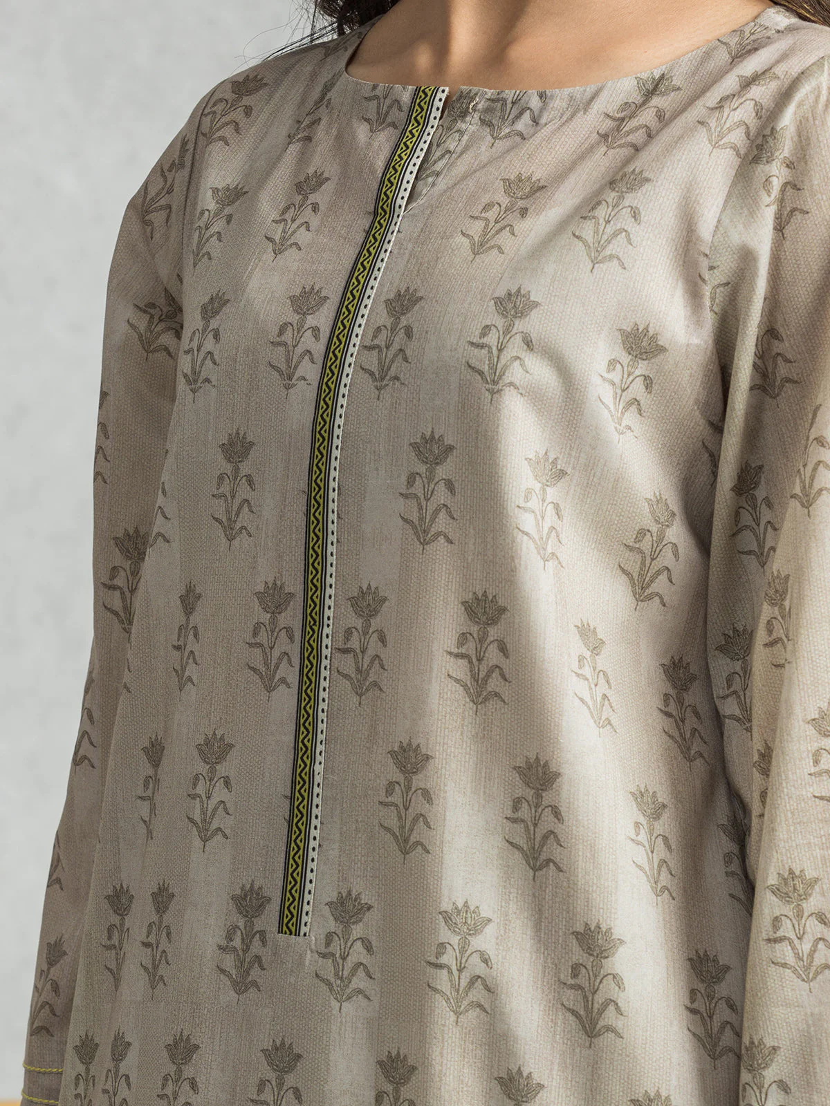 Unstitched Printed Lawn Suit - EWU24A1-28343-3P - Image 2
