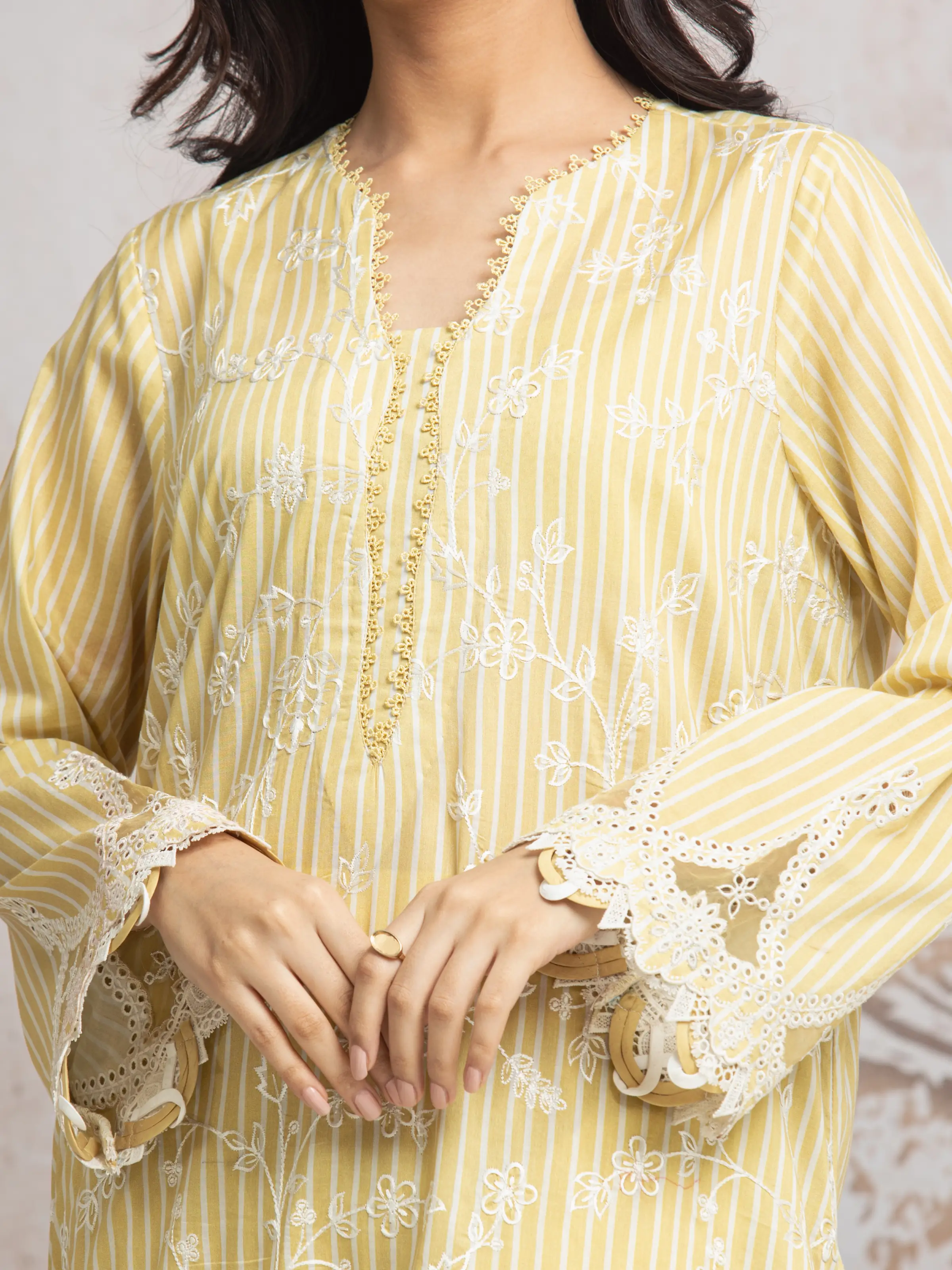 Unstitched Embroidered Cambric Suit - EWU24V2-30026-3P - Image 3
