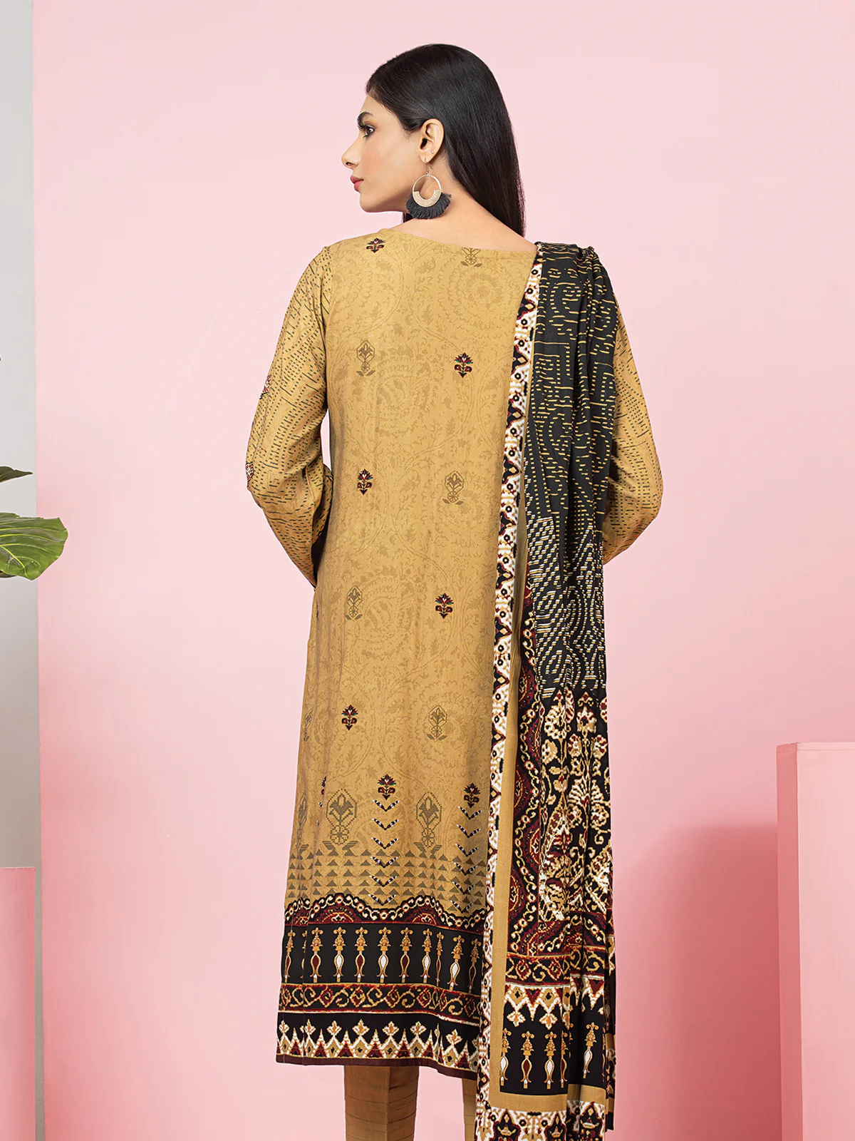 Unstitched Embroidered Viscose Shirt Trouser - EWU22V13-24029ST - Image 2
