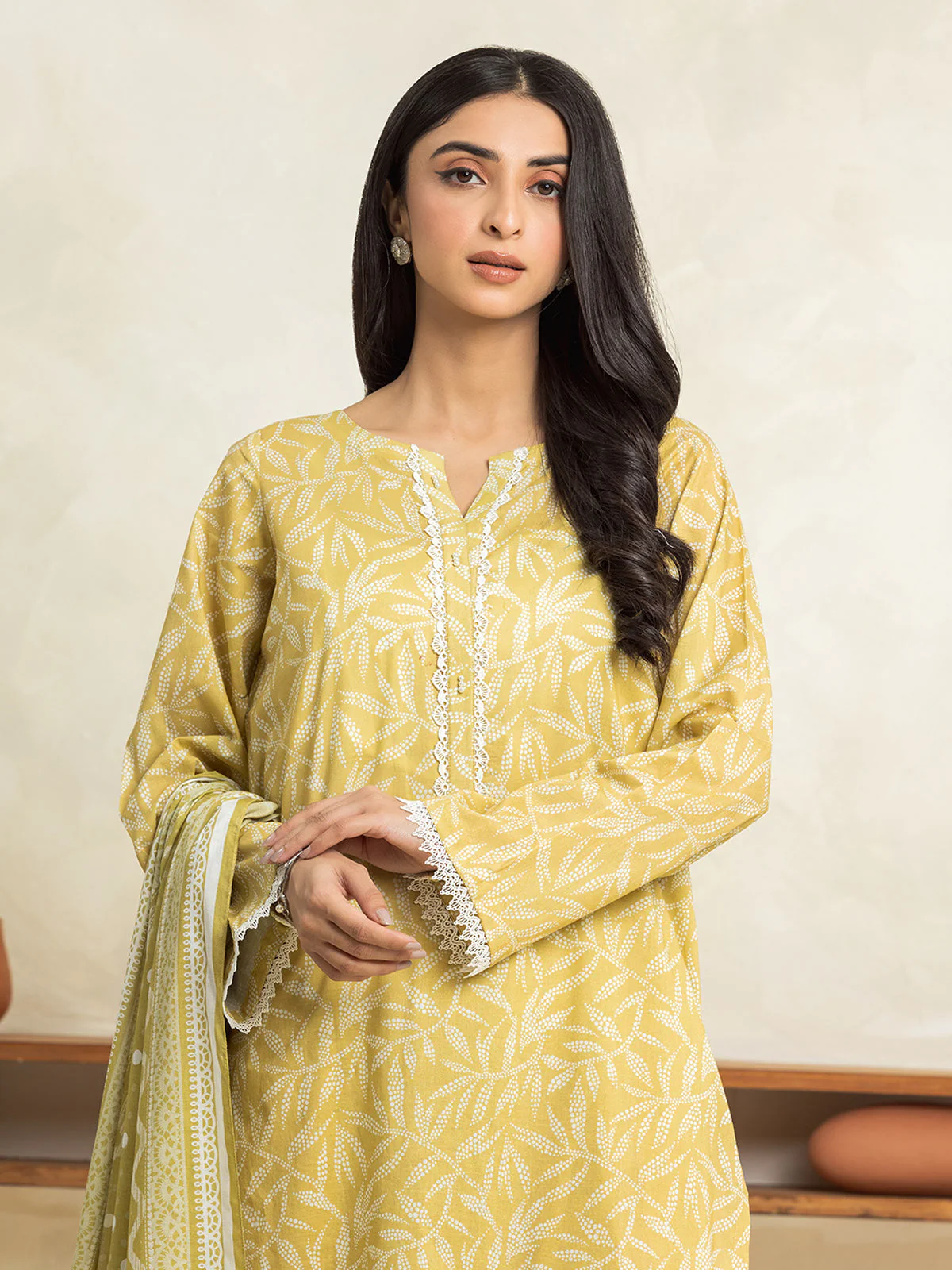 Unstitched Printed Lawn Shirt Dupatta - EWU24A1-29027SD - Image 2