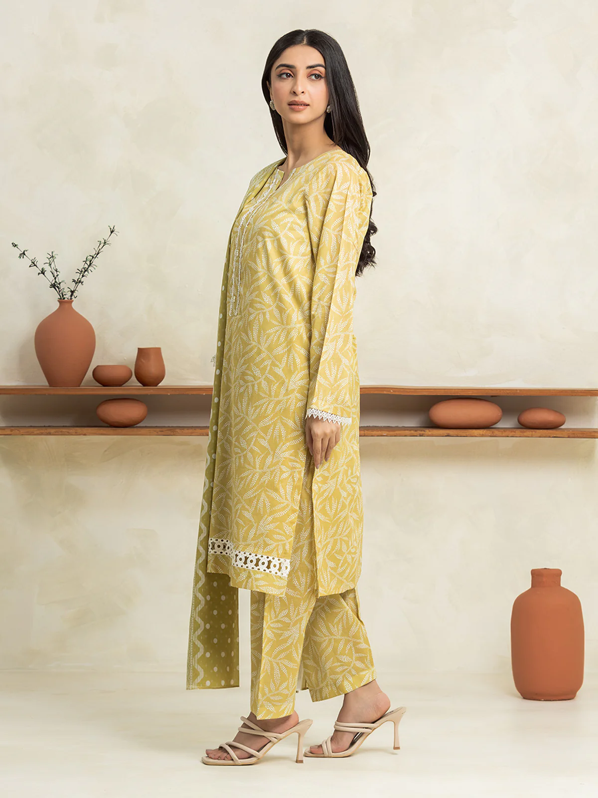 Unstitched Printed Lawn Shirt Dupatta - EWU24A1-29027SD - Image 4