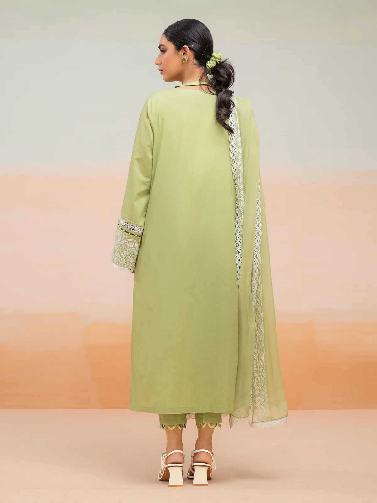 Unstitched Embroidered Cambric Shirt - EWU24V2-28645S - Image 2