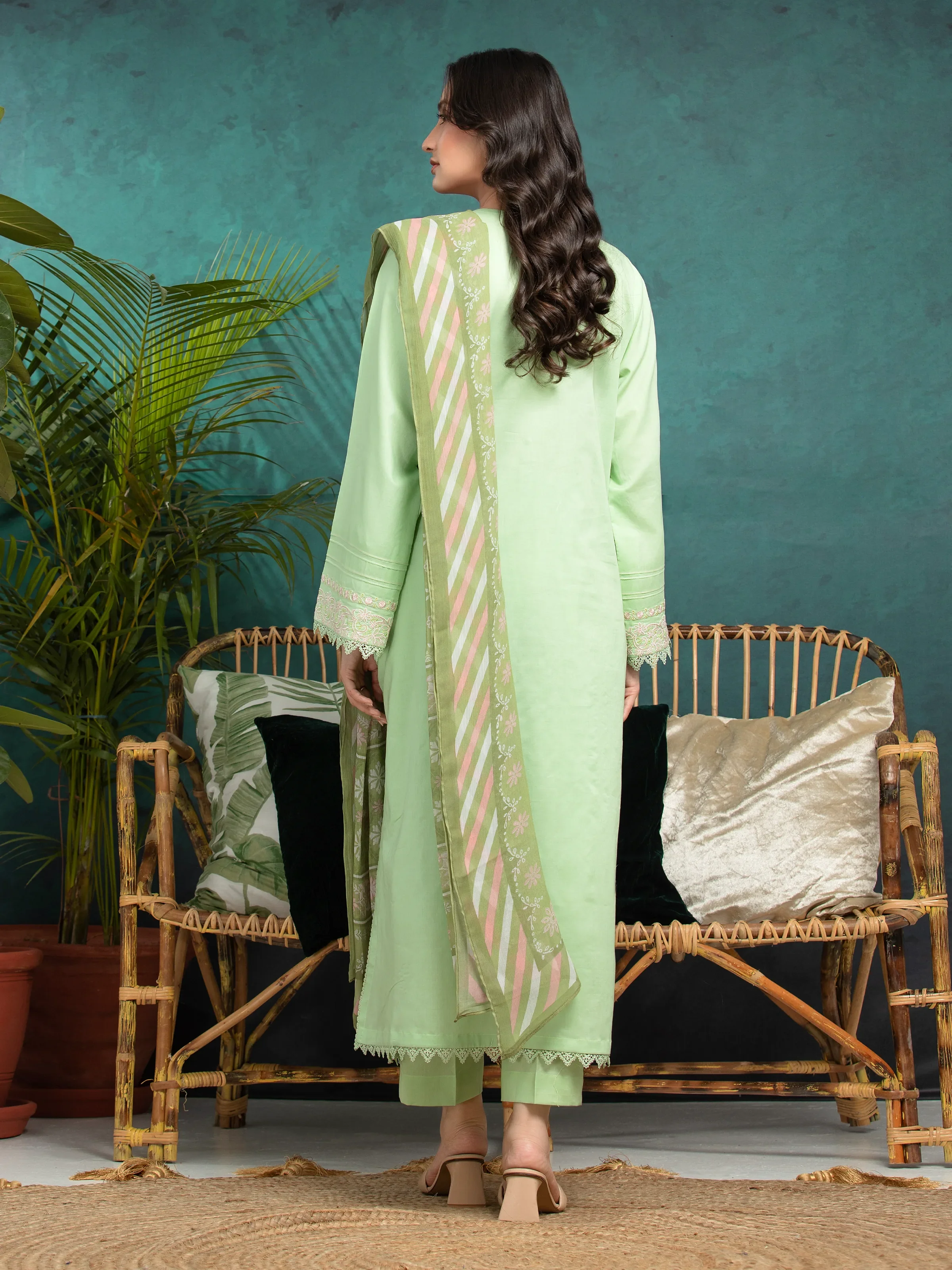 Unstitched Embroidered Cambric Suit - EWU24V2-31019-3P - Image 4