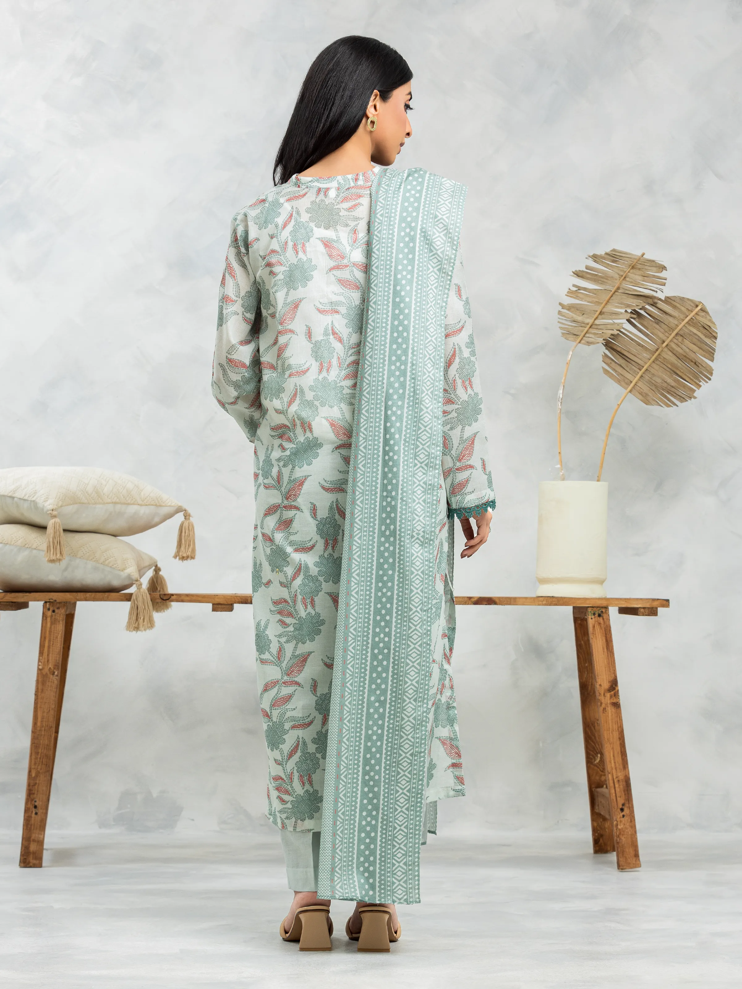 Unstitched Printed Cambric Suit - EWU24A2-29263-3P - Image 2
