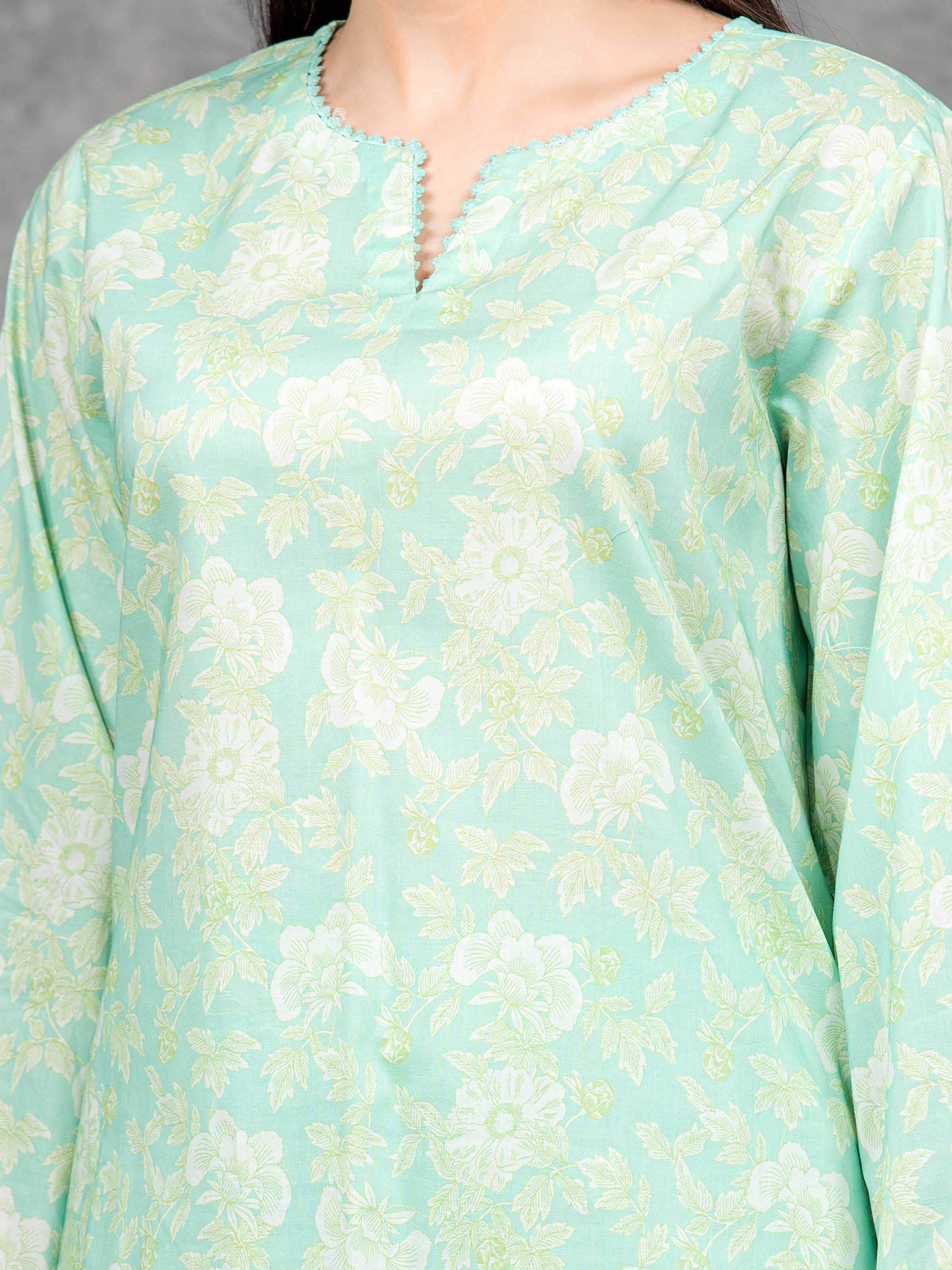 Unstitched Printed Cambric Suit - EWU5A2-35837-3P - Image 3