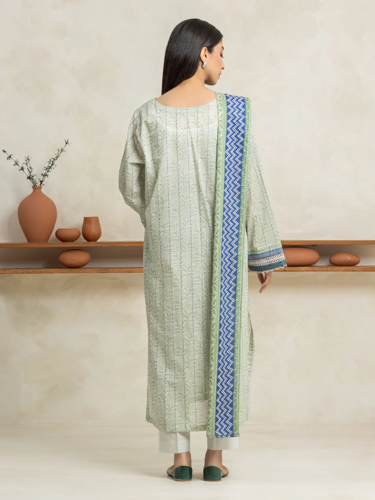 Unstitched Printed Lawn Shirt Dupatta - EWU24A1-29145SD - Image 4