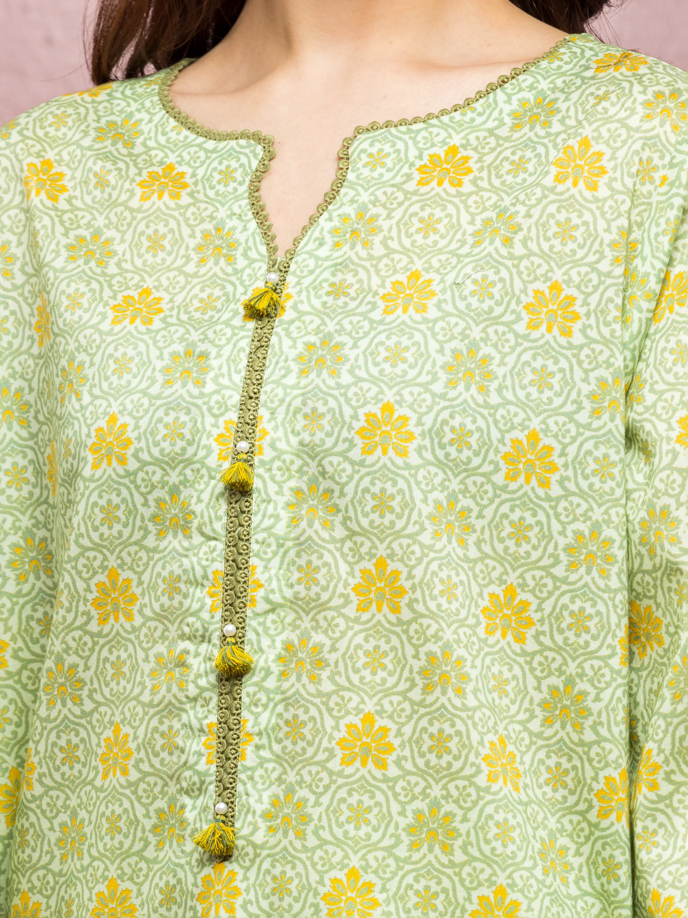 Unstitched Printed Lawn Shirt Dupatta - EWU5A1-35114SD - Image 4