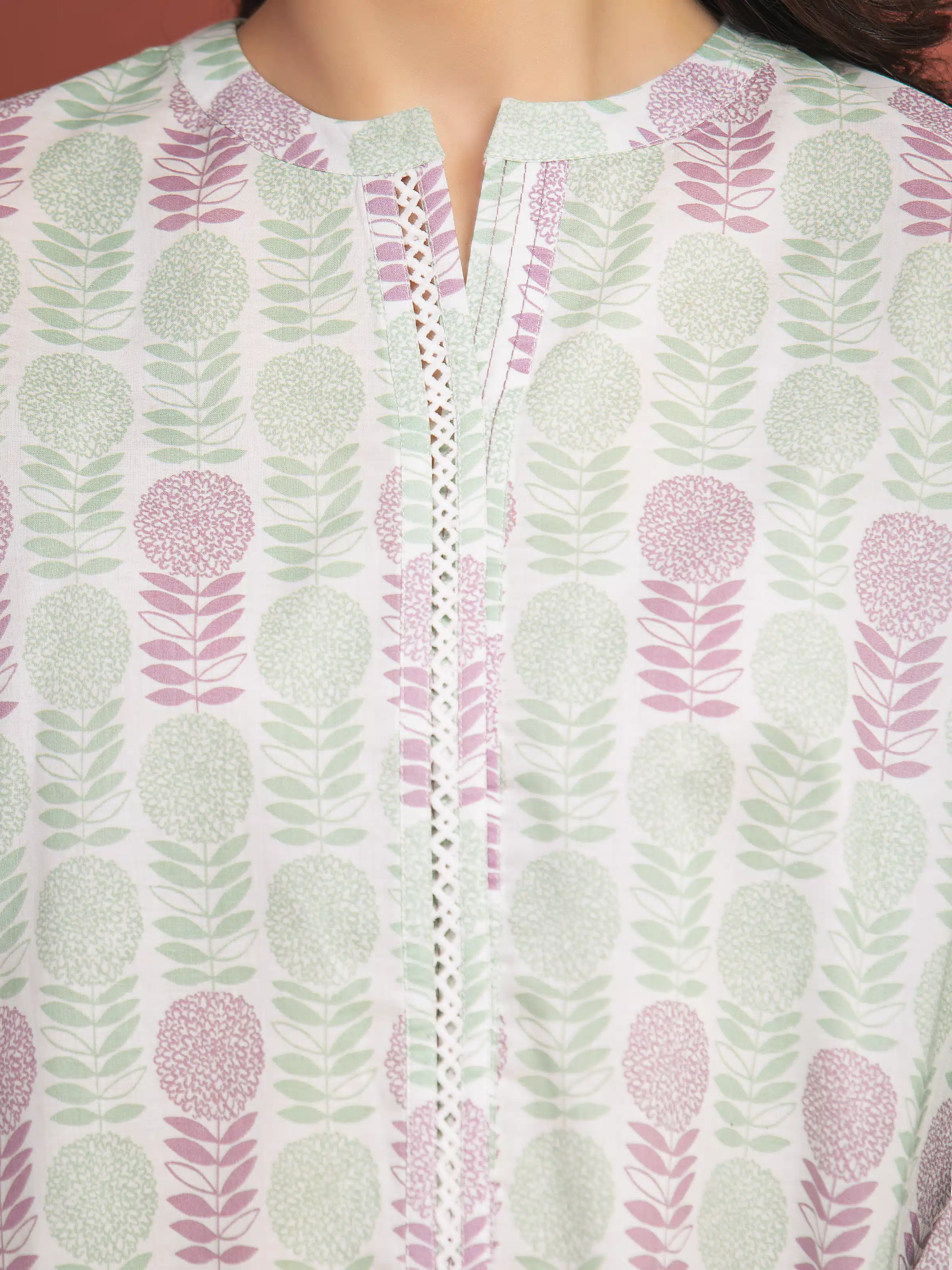 Unstitched Printed Lawn Shirt Trouser - EWU5A1-35704ST - Image 4