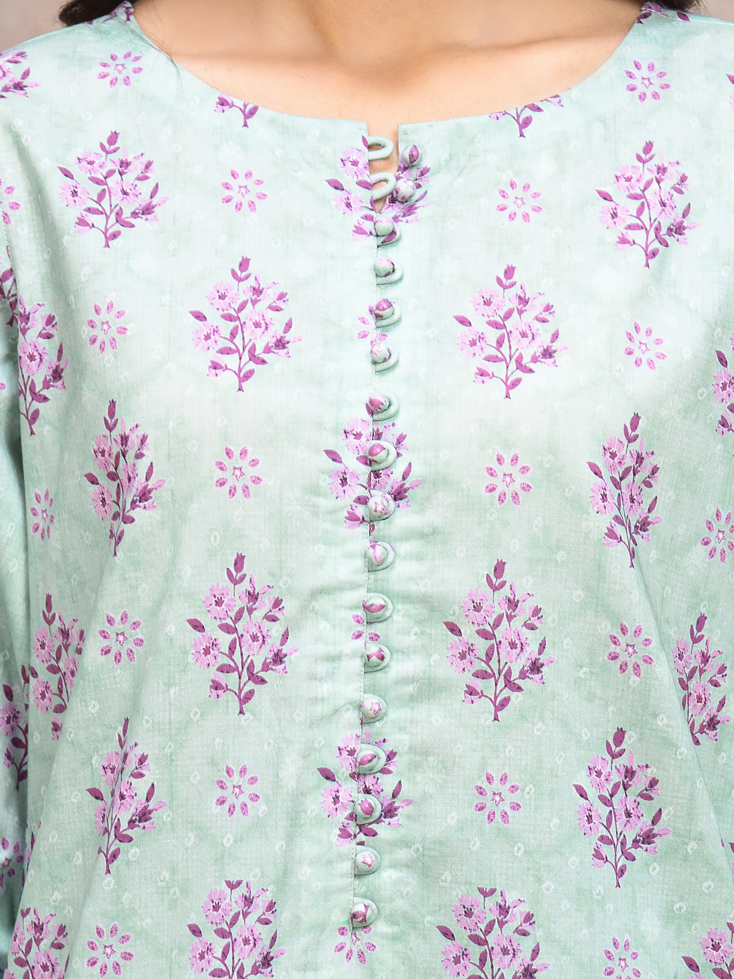 Unstitched Printed Lawn Suit - EWU6A1-36532-3P - Image 4