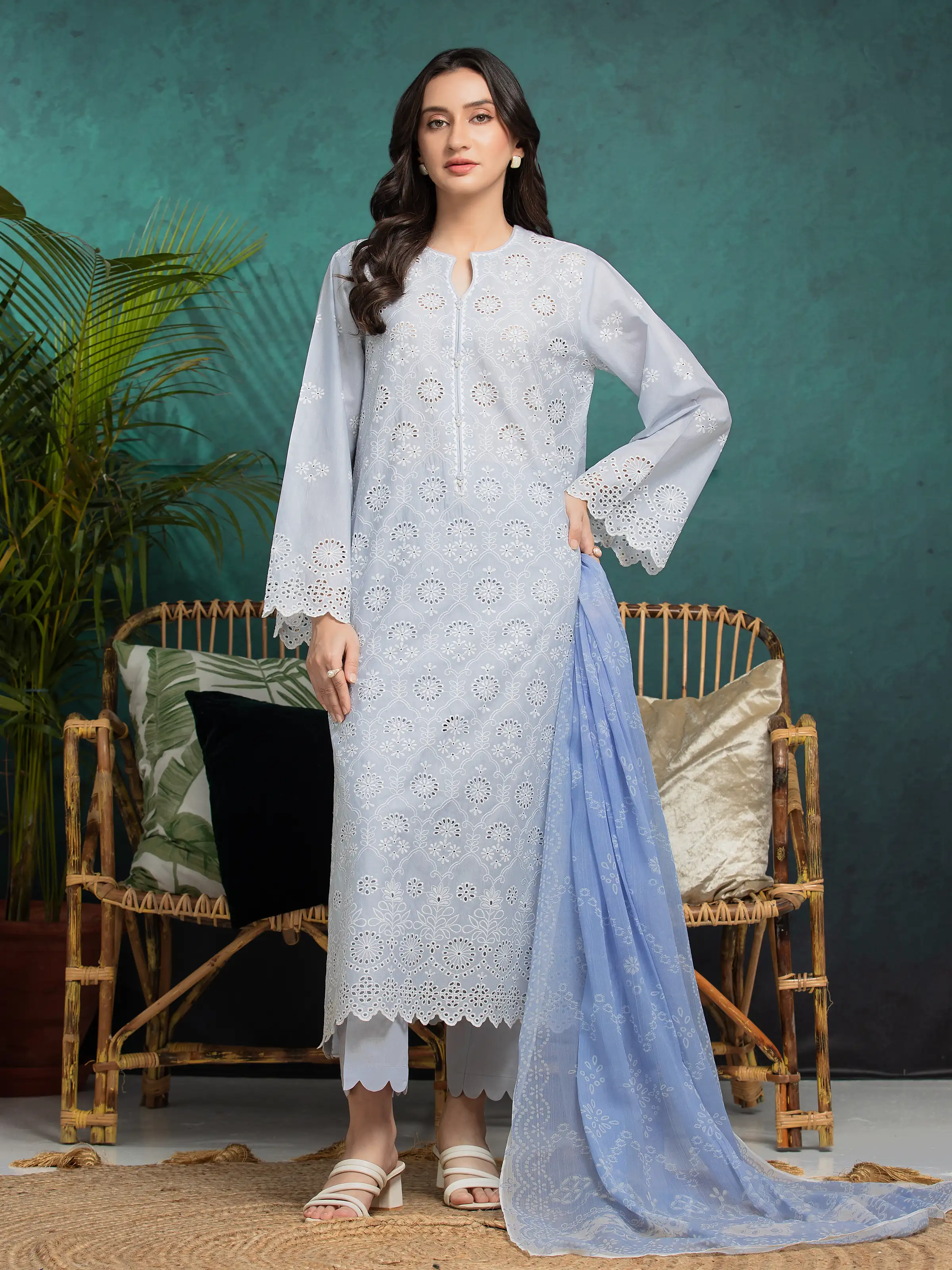 Unstitched Embroidered Cambric Suit - EWU24V2-31006-3P