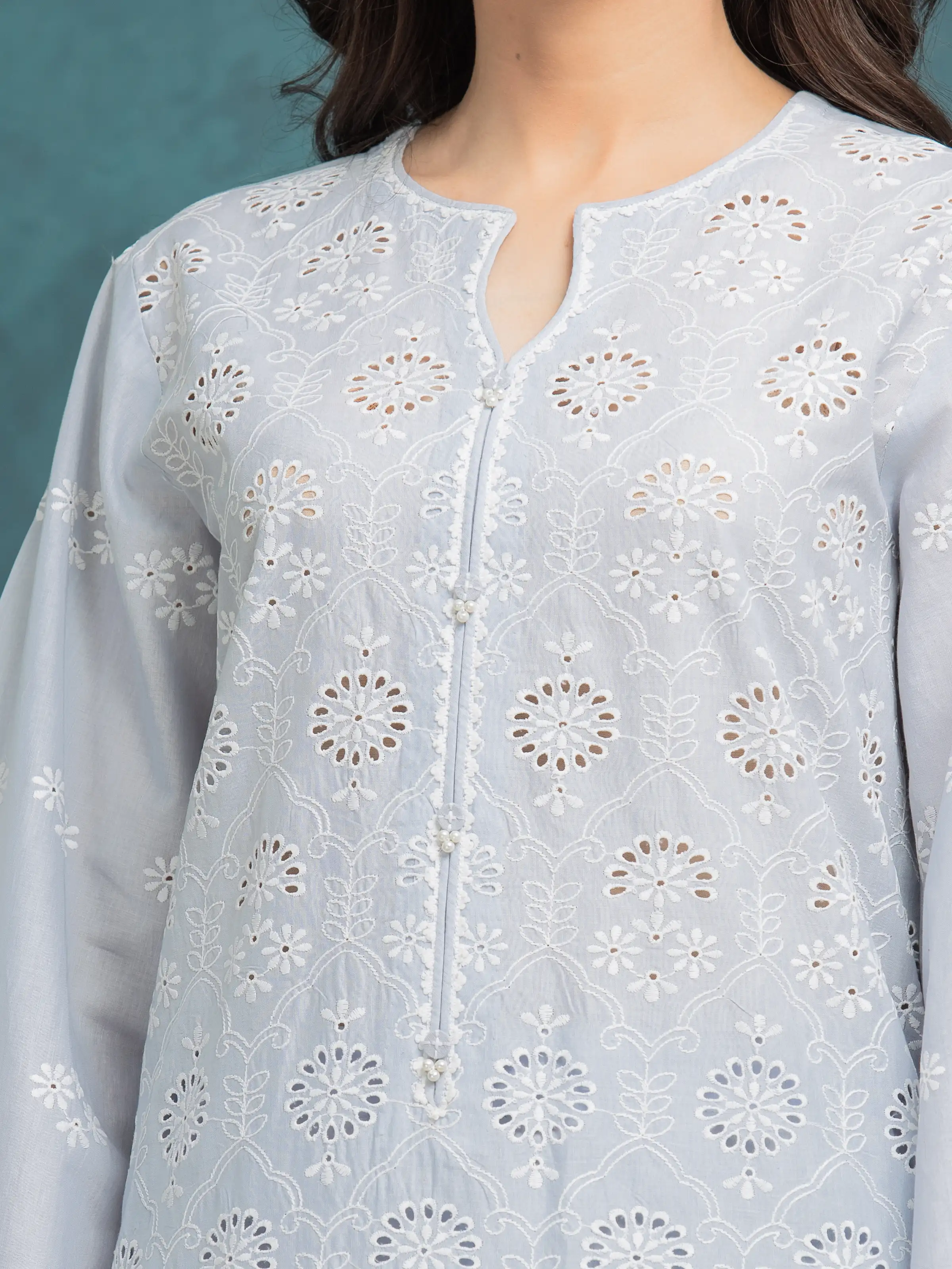 Unstitched Embroidered Cambric Suit - EWU24V2-31006-3P - Image 4