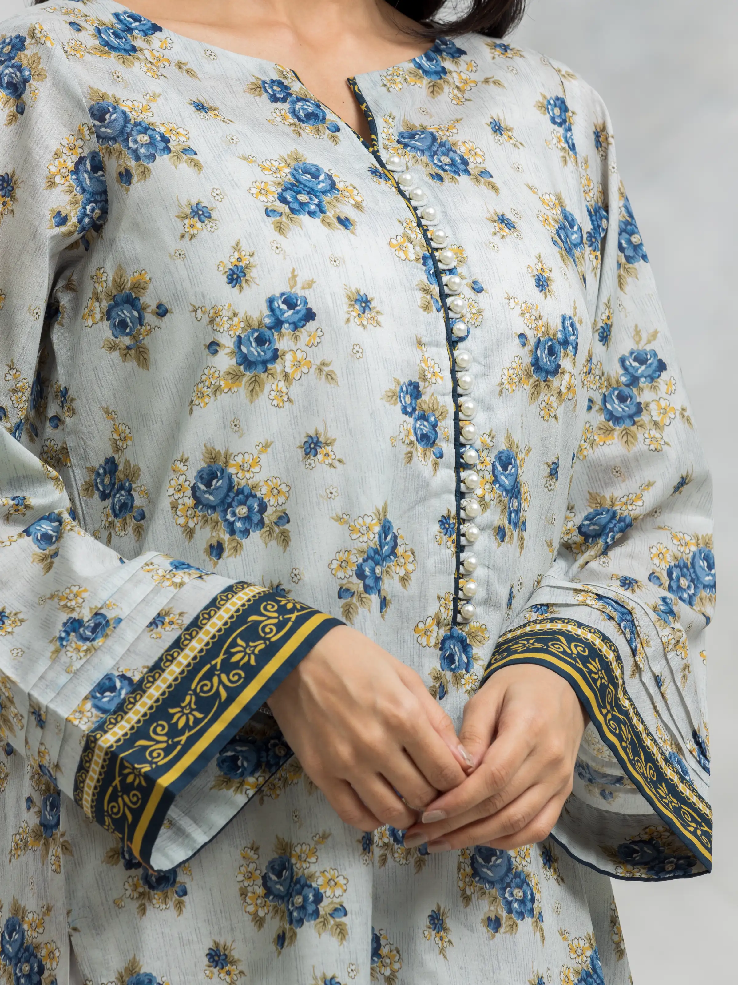 Unstitched Printed Cambric Suit - EWU24A2-28250-3P - Image 4