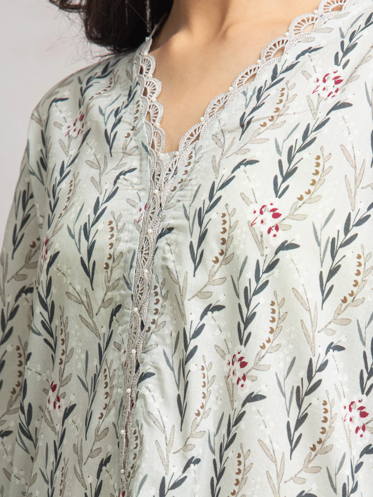 Unstitched Printed Cambric Shirt Dupatta - EWU24A2-29634SD - Image 2