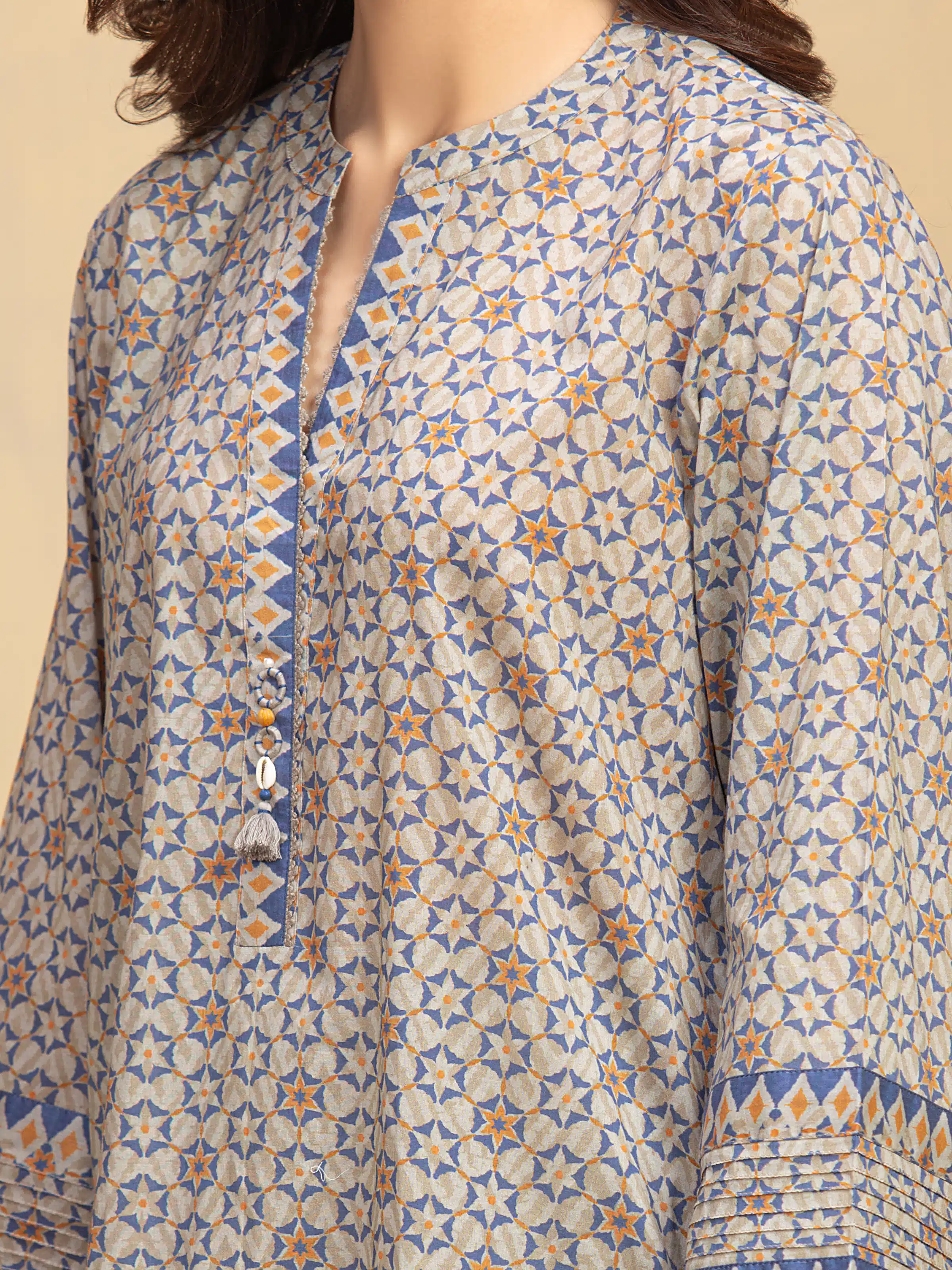 Unstitched Printed Khaddar Suit - EWU5A3-36003-3P - Image 2