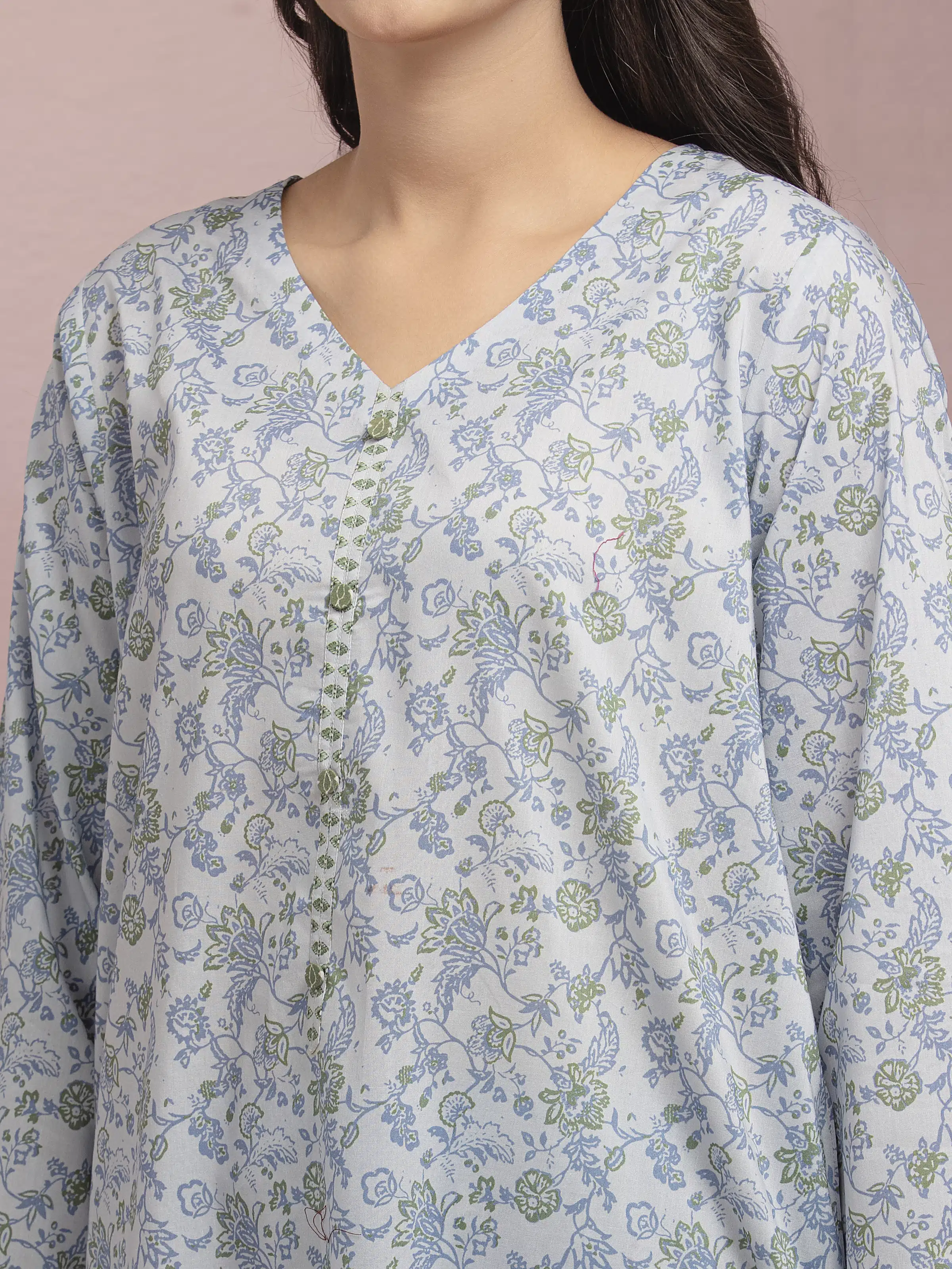 Unstitched Printed Lawn Suit - EWU5A1-35117-3P - Image 5