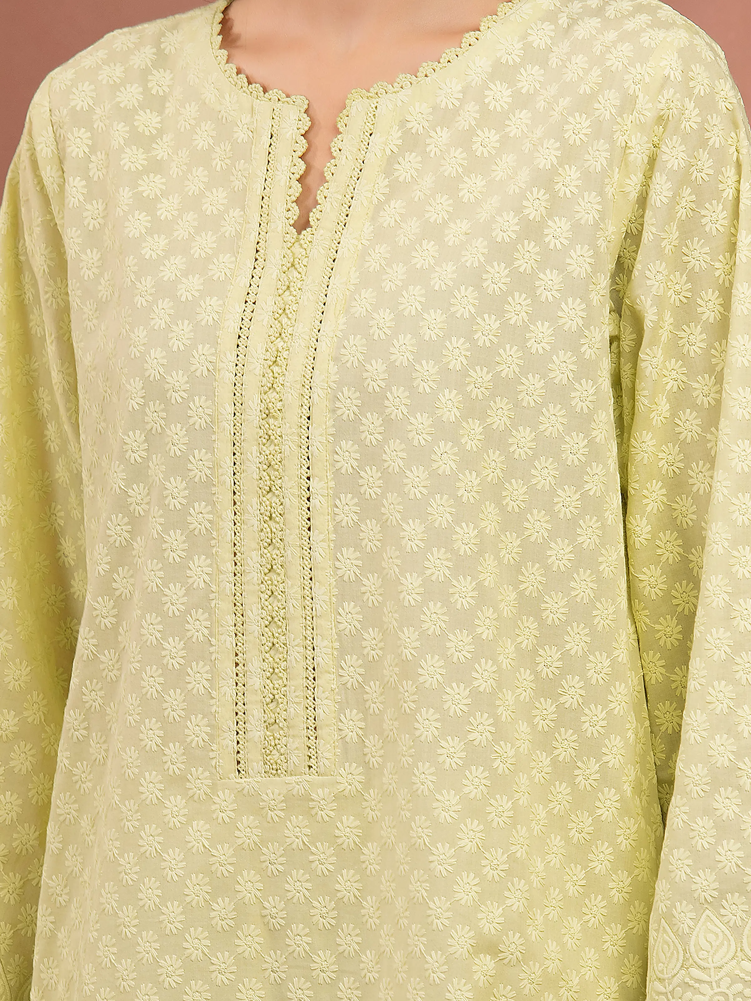 Unstitched Embroidered Cambric Suit - EWU5V2-31836-3P - Image 3