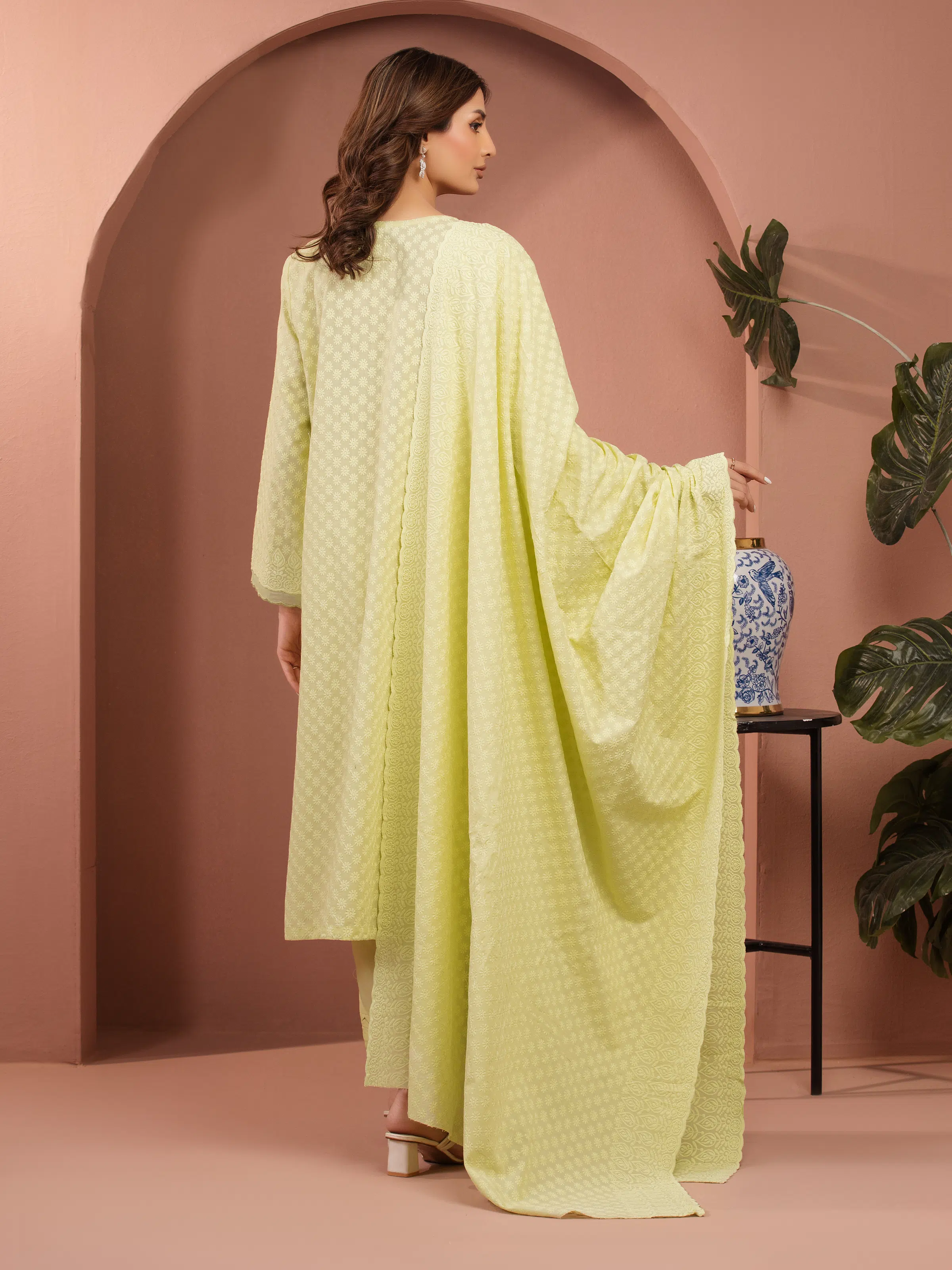 Unstitched Embroidered Cambric Suit - EWU5V2-31836-3P - Image 5
