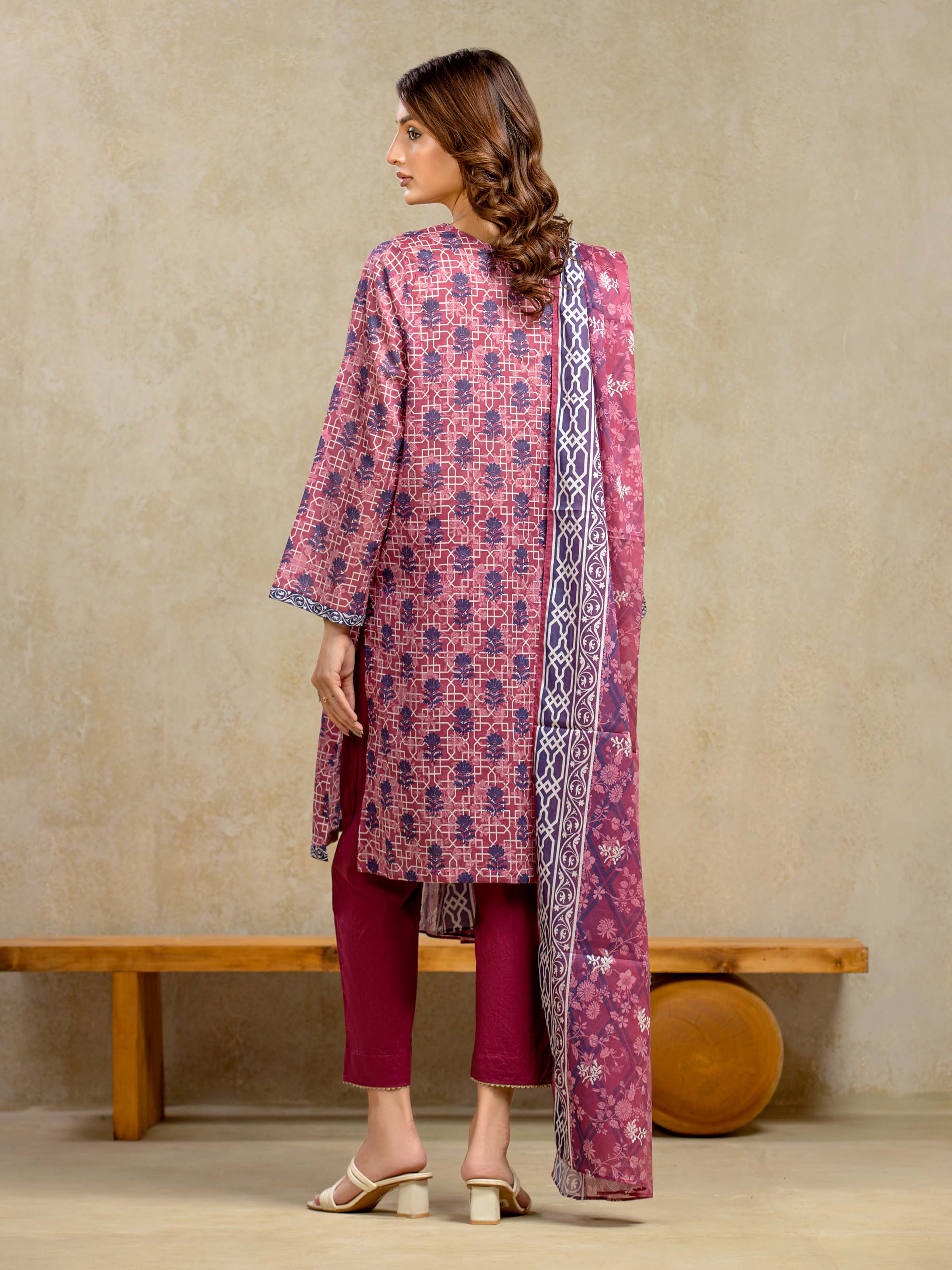 Unstitched Printed Khaddar Suit - EWU5A3-35947-3P - Image 6