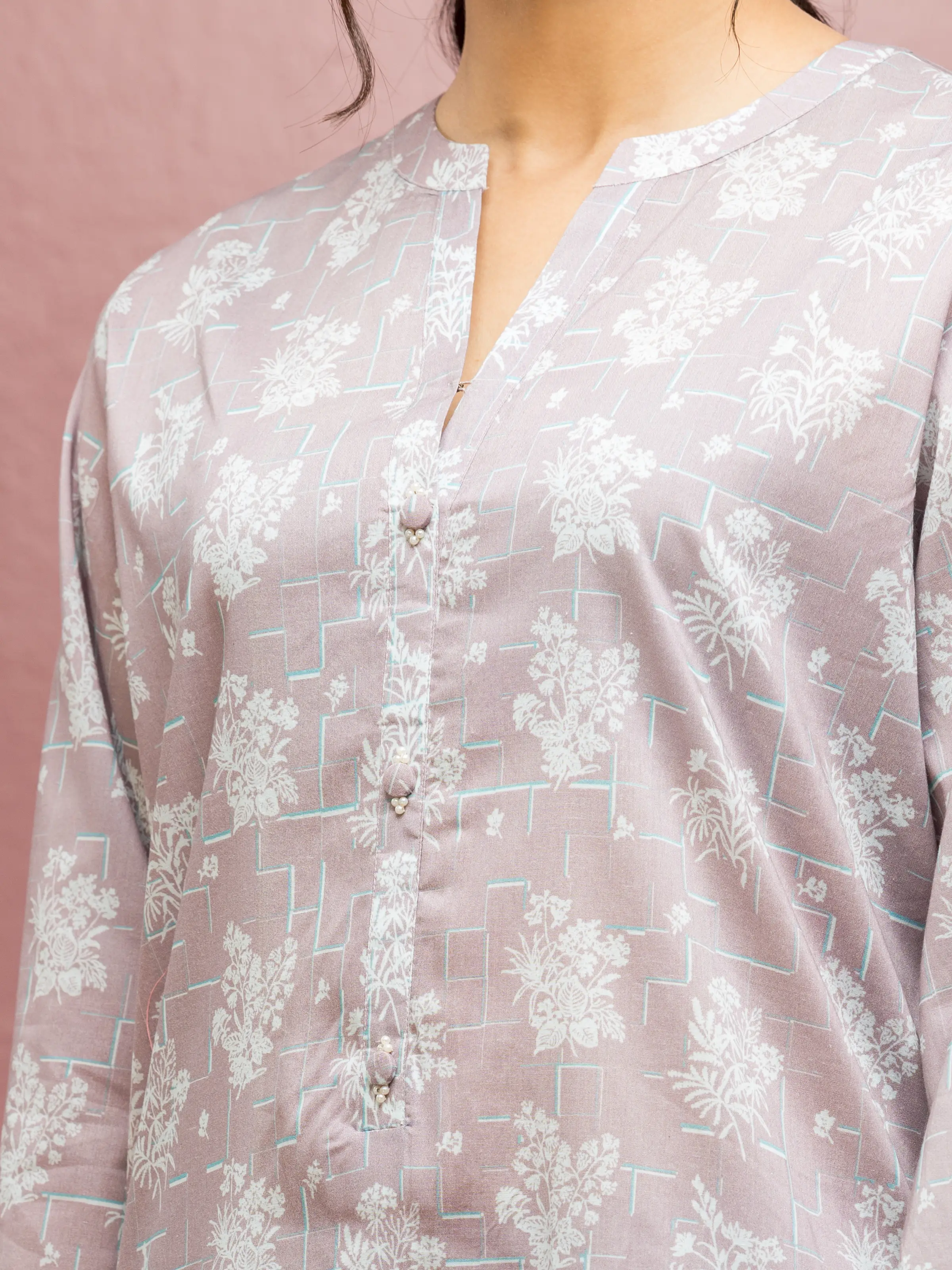 Unstitched Printed Lawn Suit - EWU5A1-35093-3P - Image 5
