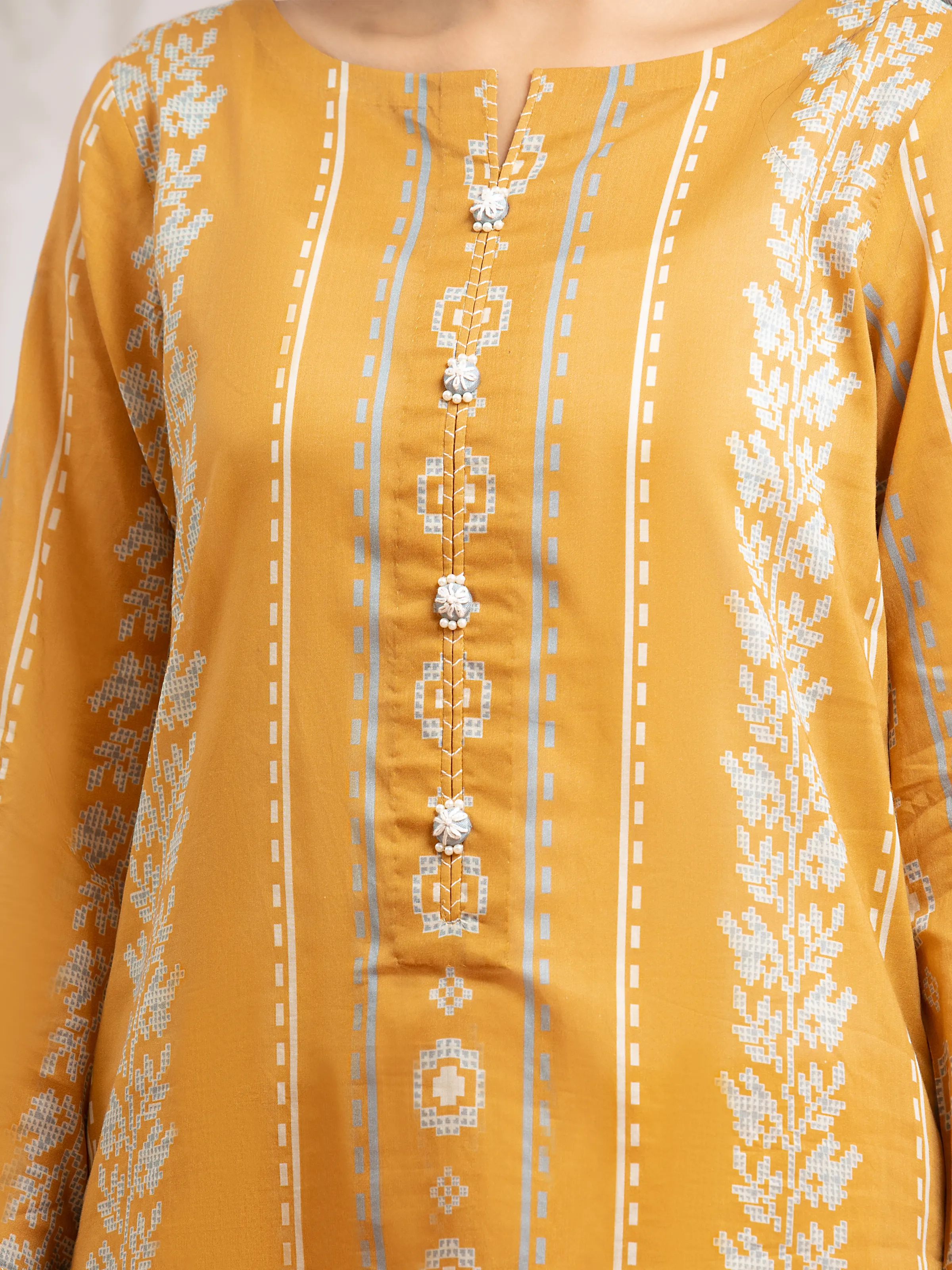 Unstitched Printed Khaddar Shirt Trouser - EWU24M2-172ST - Image 4