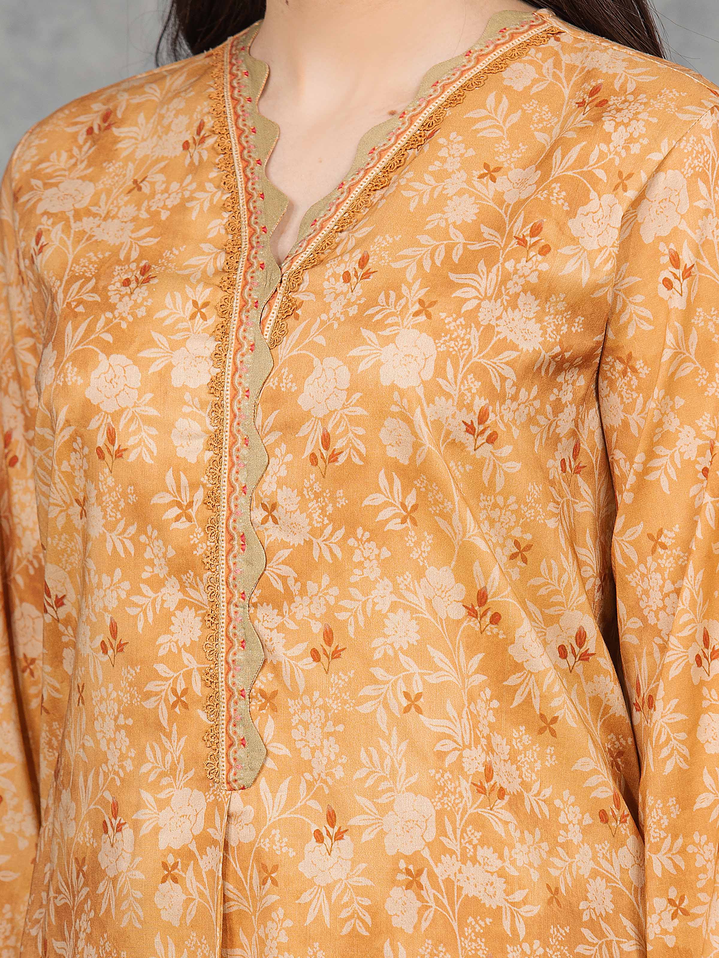 Unstitched Printed Cambric Suit - EWU5A2-35841-3P - Image 3