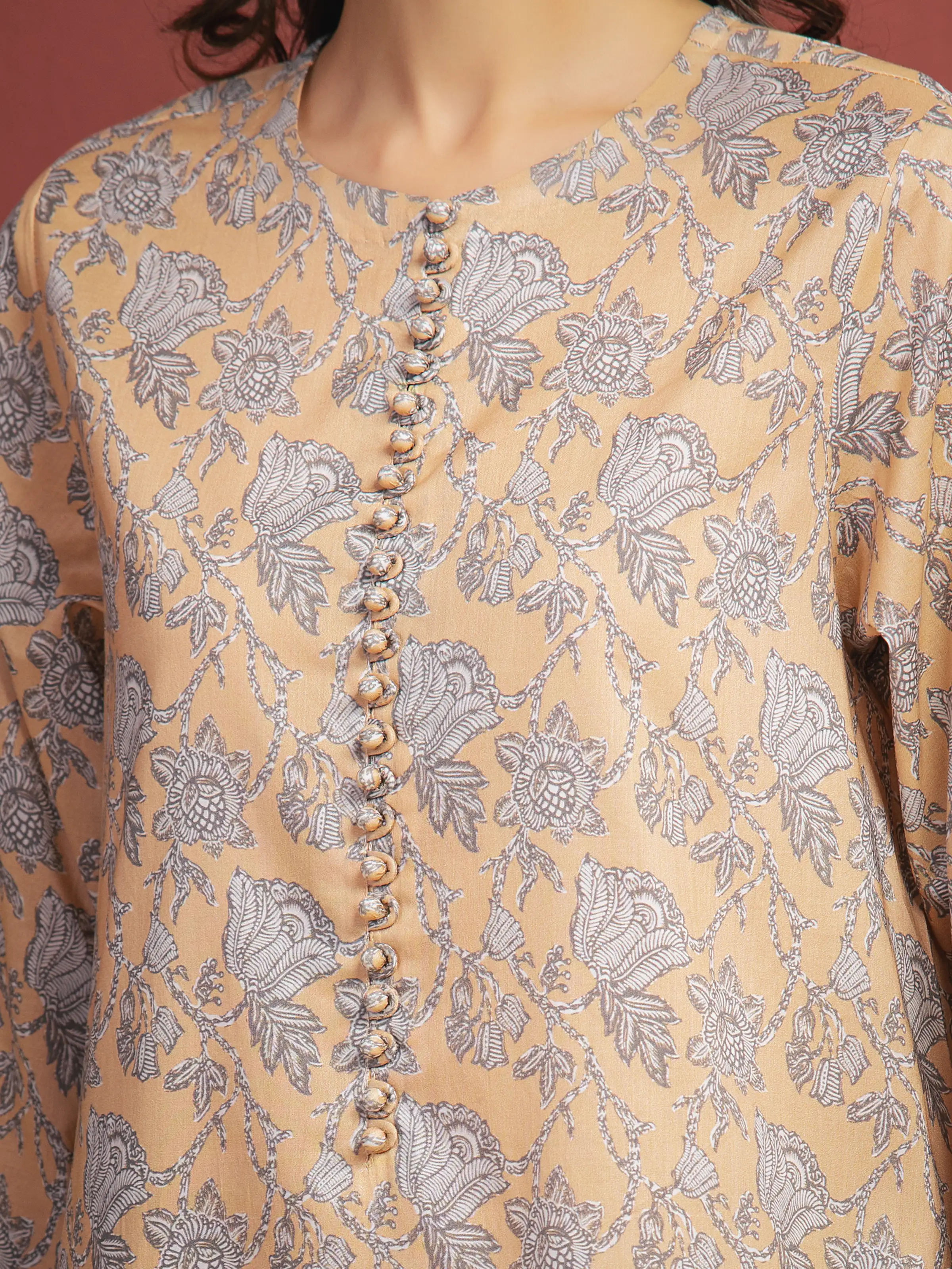 Unstitched Printed Lawn Suit - EWU5A1-35327-3P - Image 3