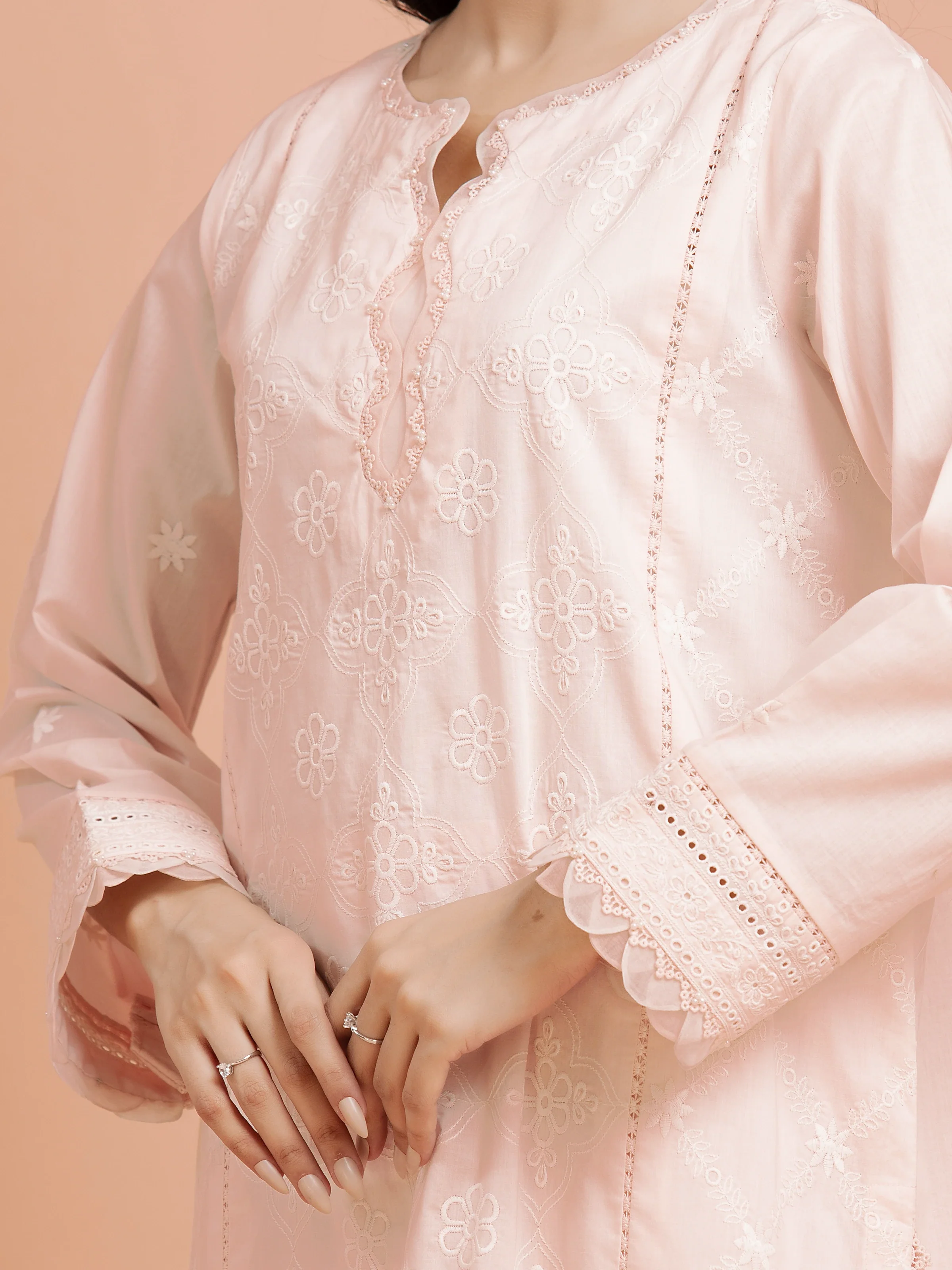 Unstitched Embroidered Cambric Suit - EWU24V2-30385-3P - Image 2