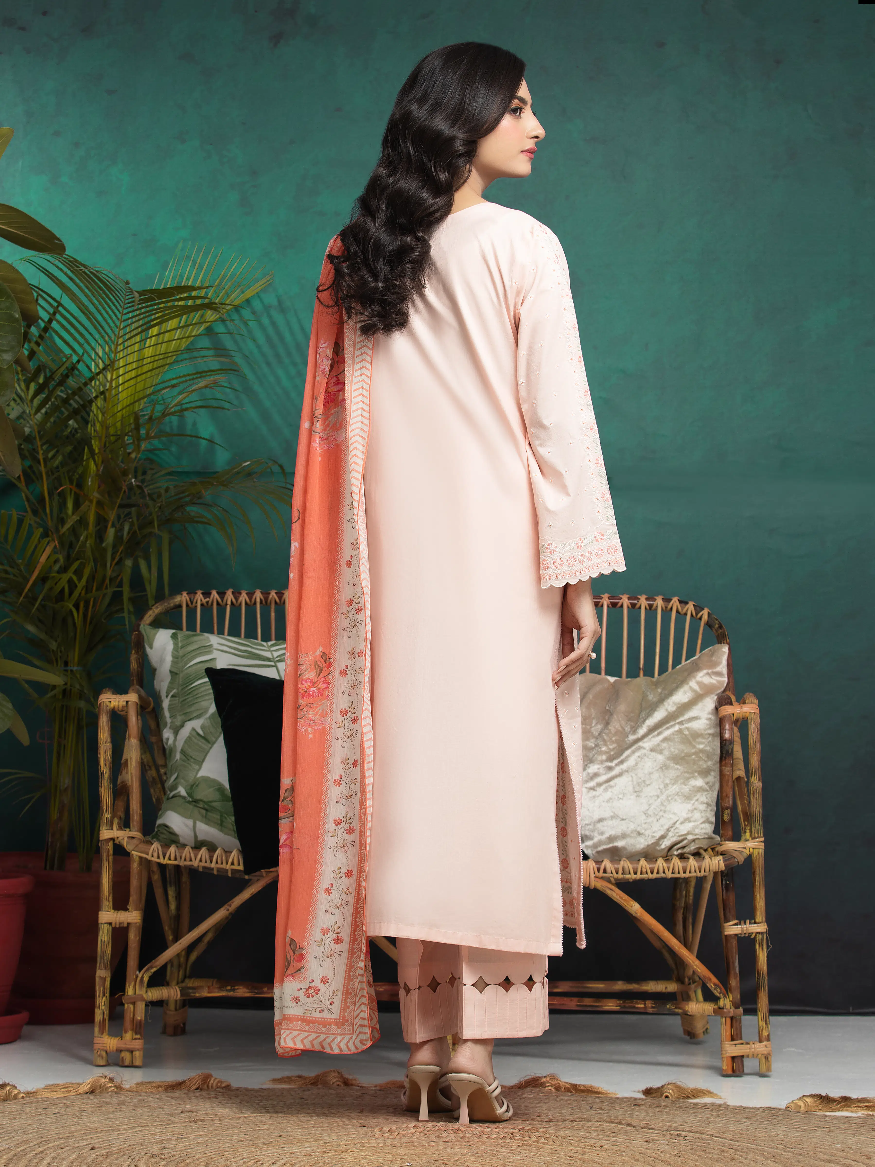 Unstitched Embroidered Cambric Suit - EWU24V2-31000-3P - Image 2