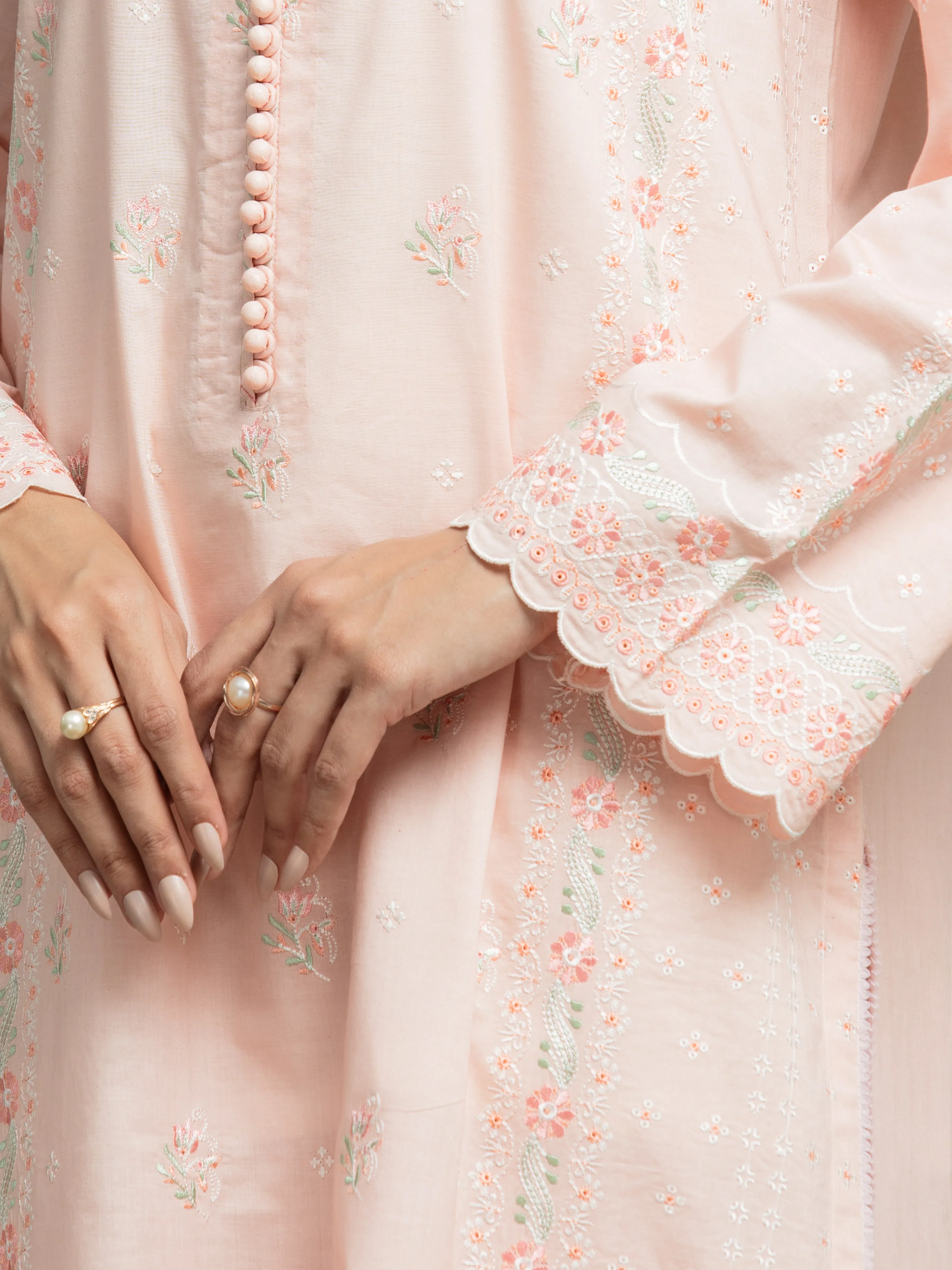 Unstitched Embroidered Cambric Suit - EWU24V2-31000-3P - Image 4