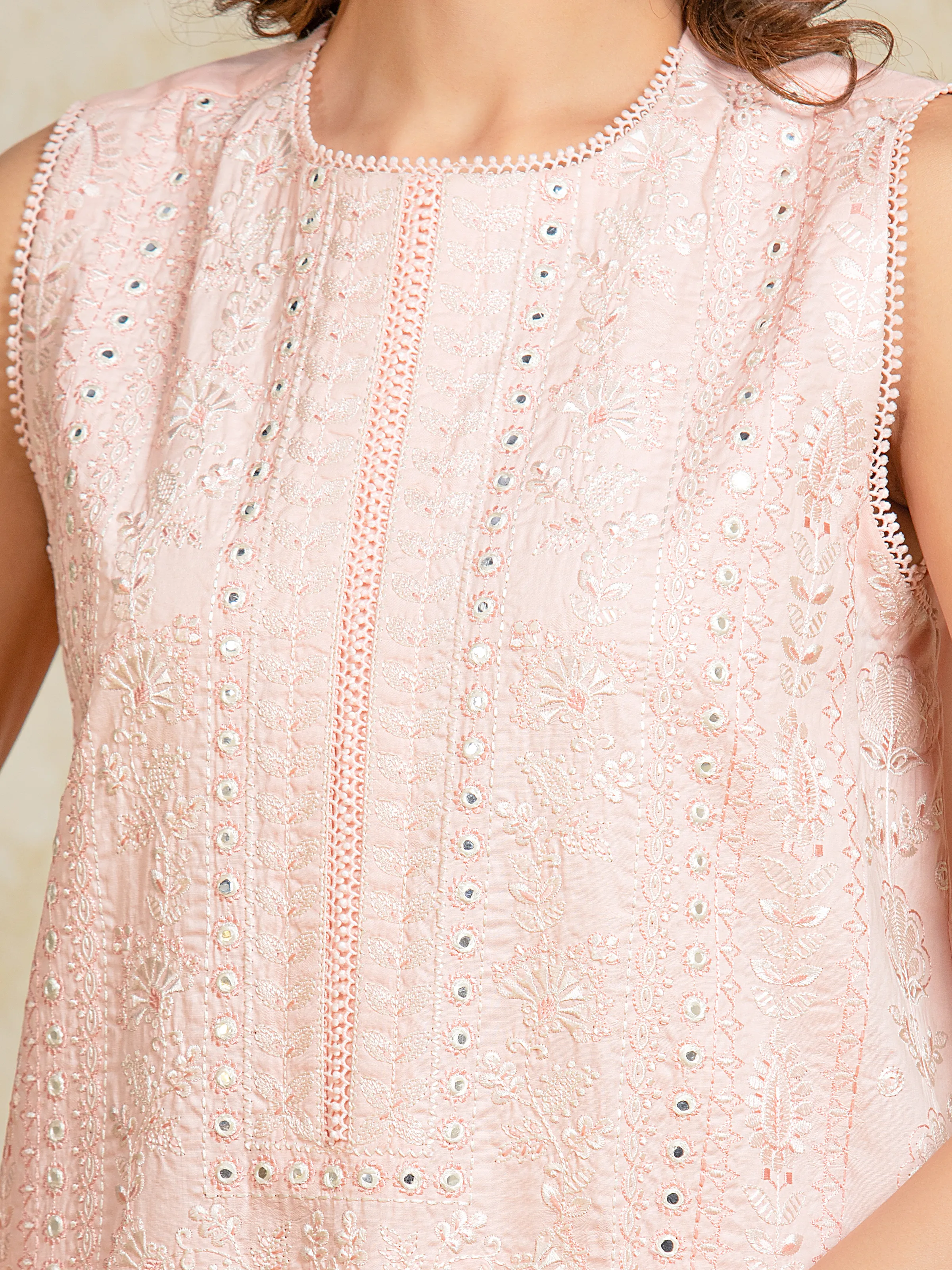 Unstitched Embroidered Jacquard Suit - EWU5V3-31157-3P - Image 3