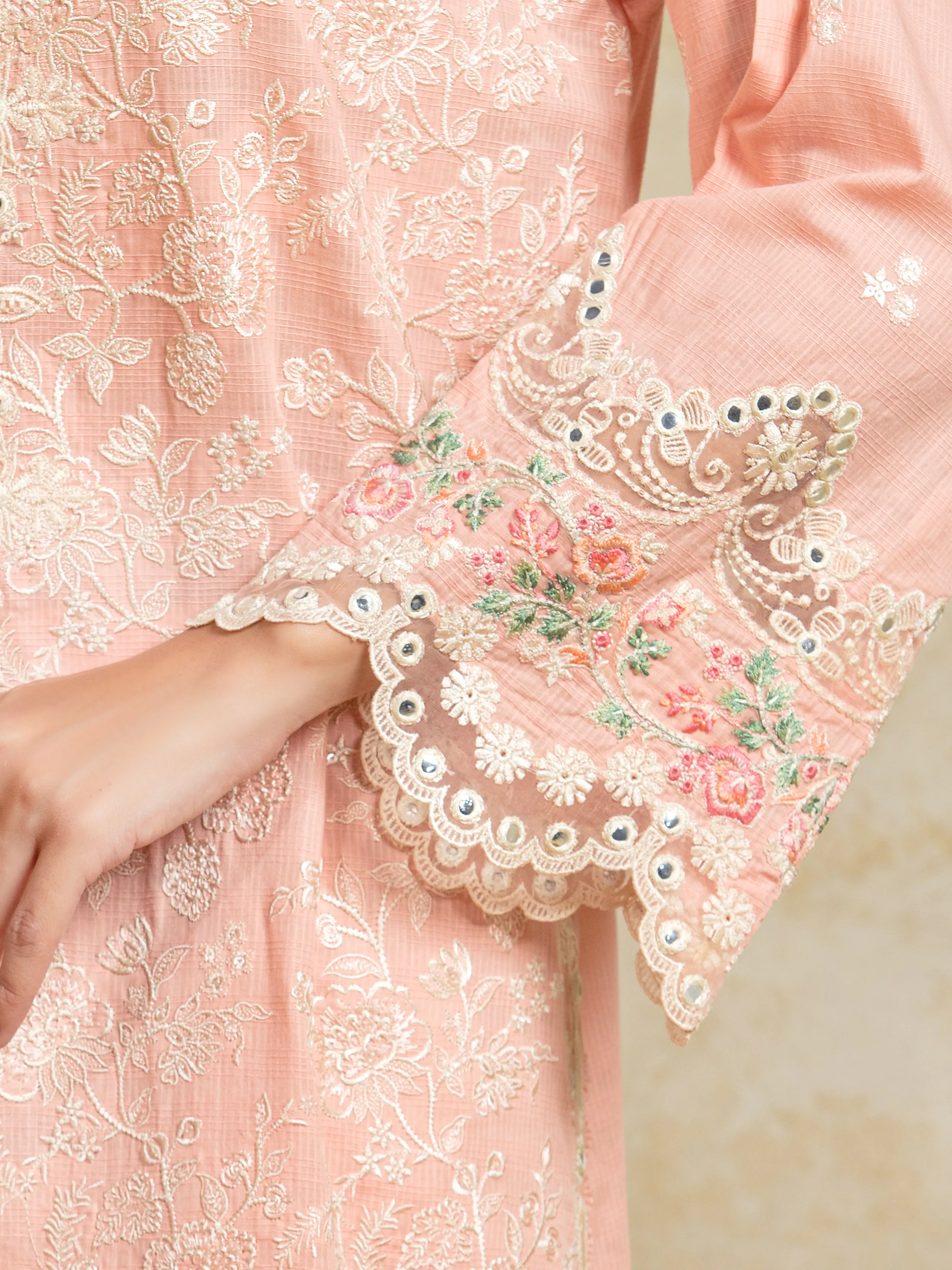 Unstitched Embroidered Lawn Suit - EWU5V1-31704-3P - Image 4