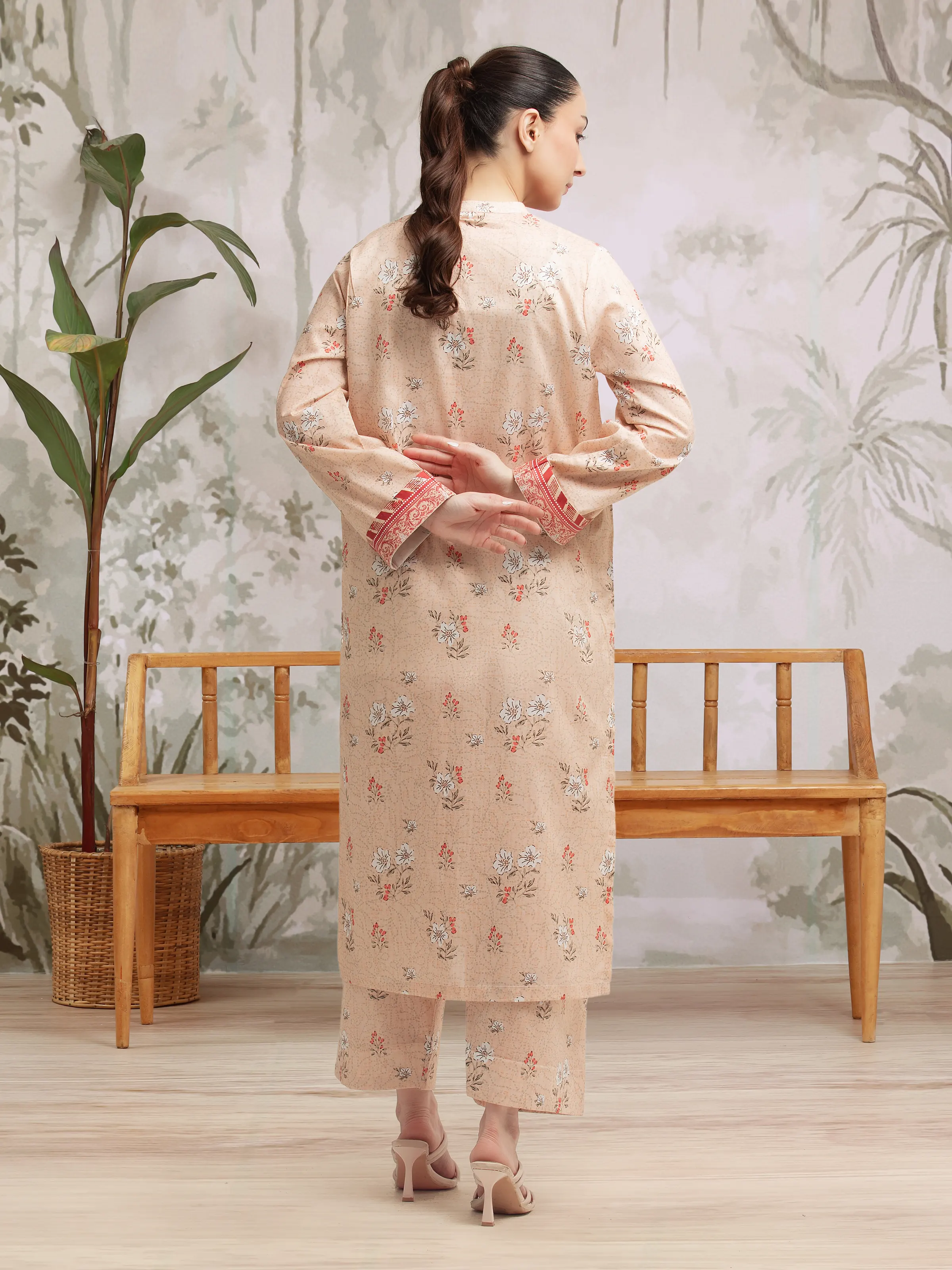 Unstitched Printed Lawn Shirt Trouser - EWU5A1-35417ST - Image 2