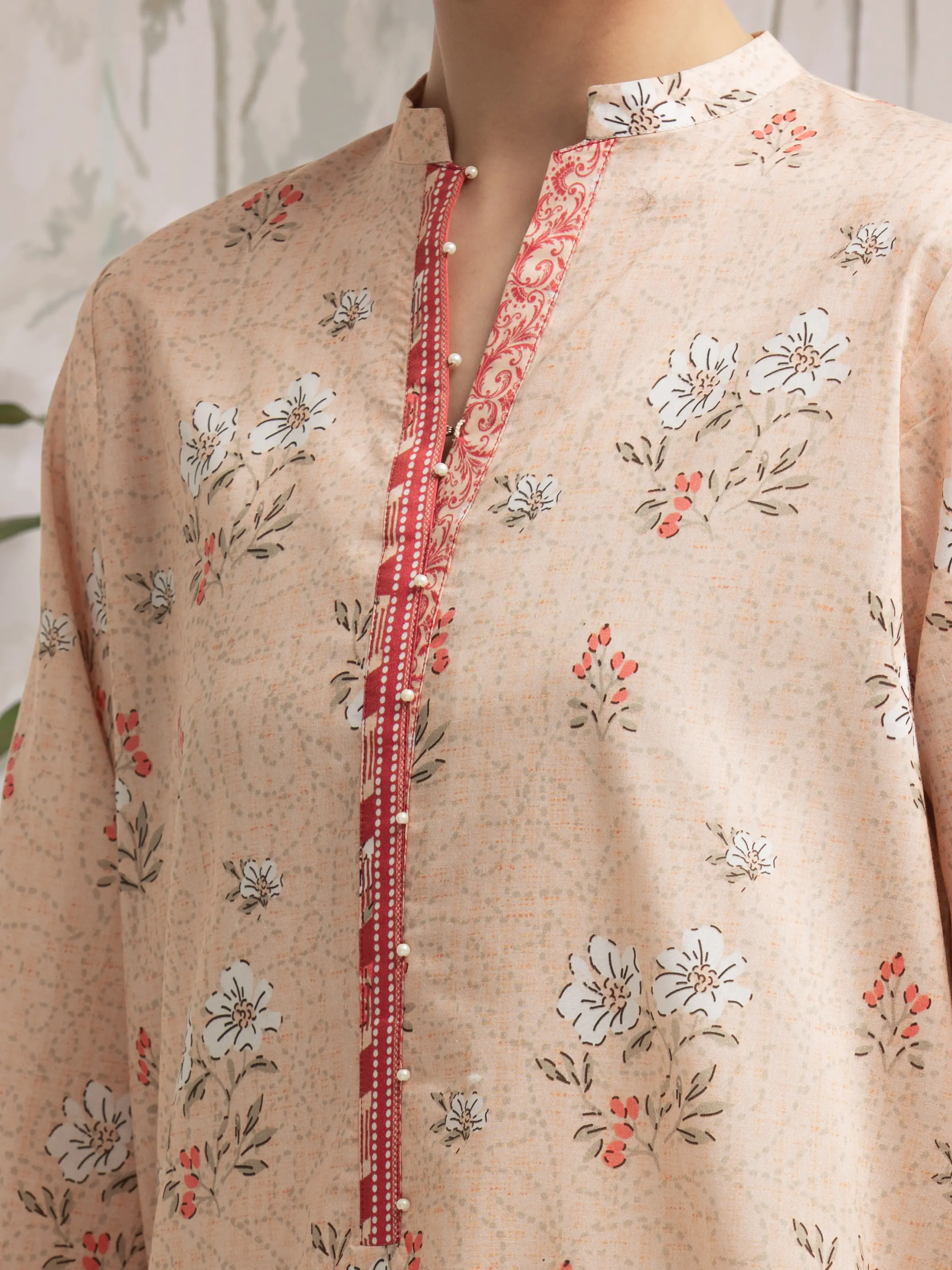 Unstitched Printed Lawn Shirt Trouser - EWU5A1-35417ST - Image 3