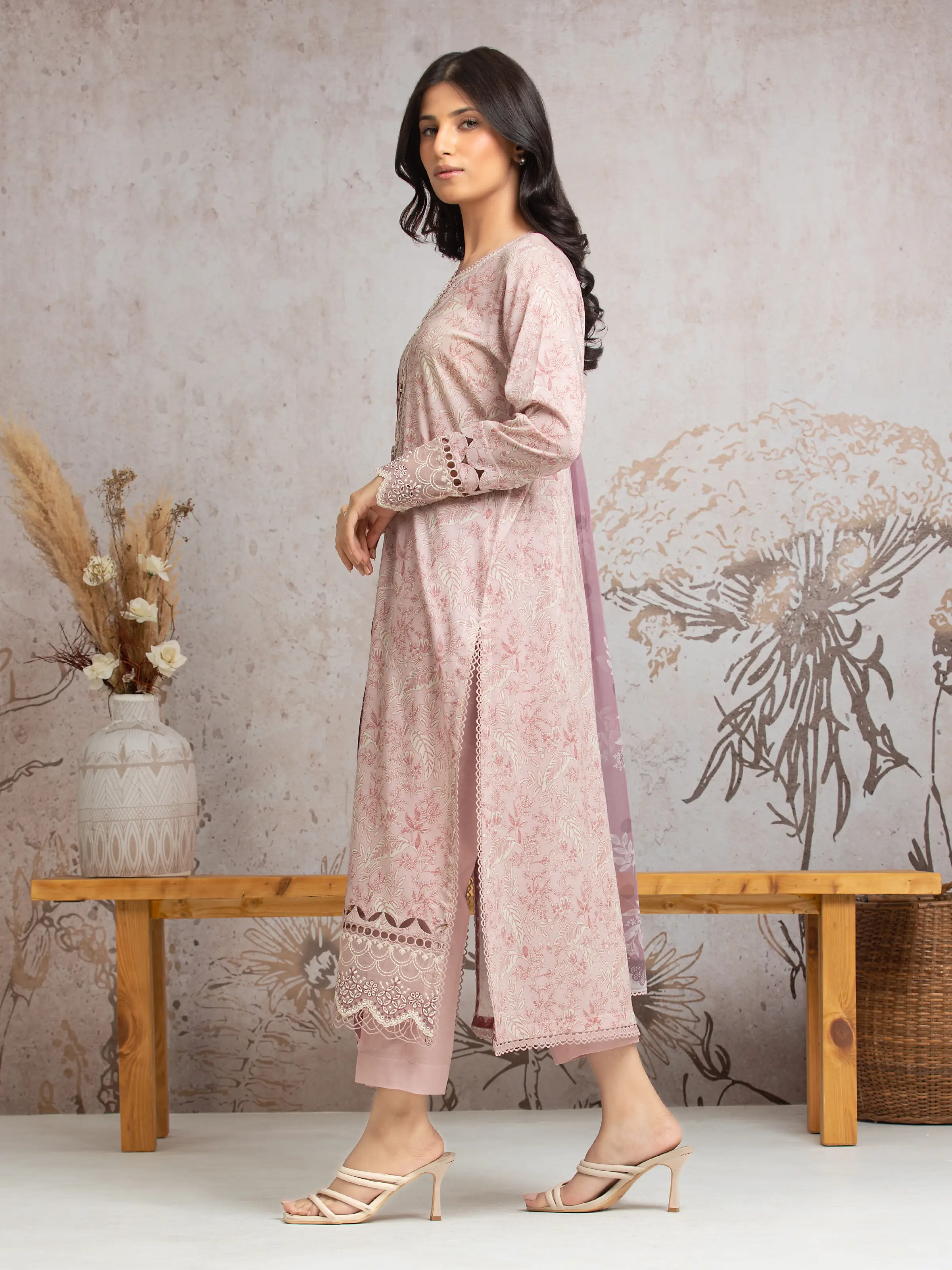 Unstitched Embroidered Cambric Suit - EWU24V2-30030-3P - Image 5
