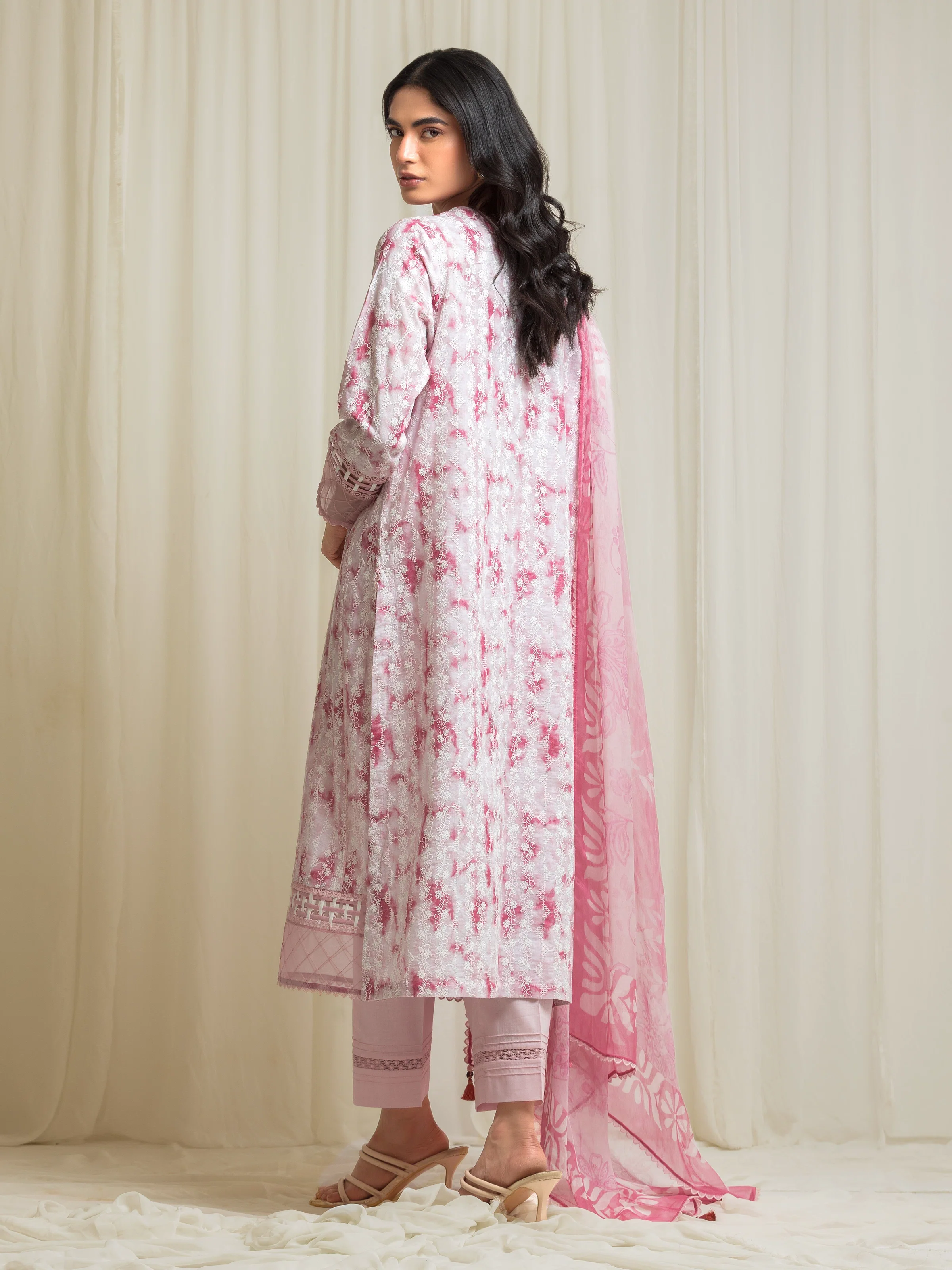 Unstitched Embroidered Cambric Suit - EWU6V2-33504-3P - Image 6