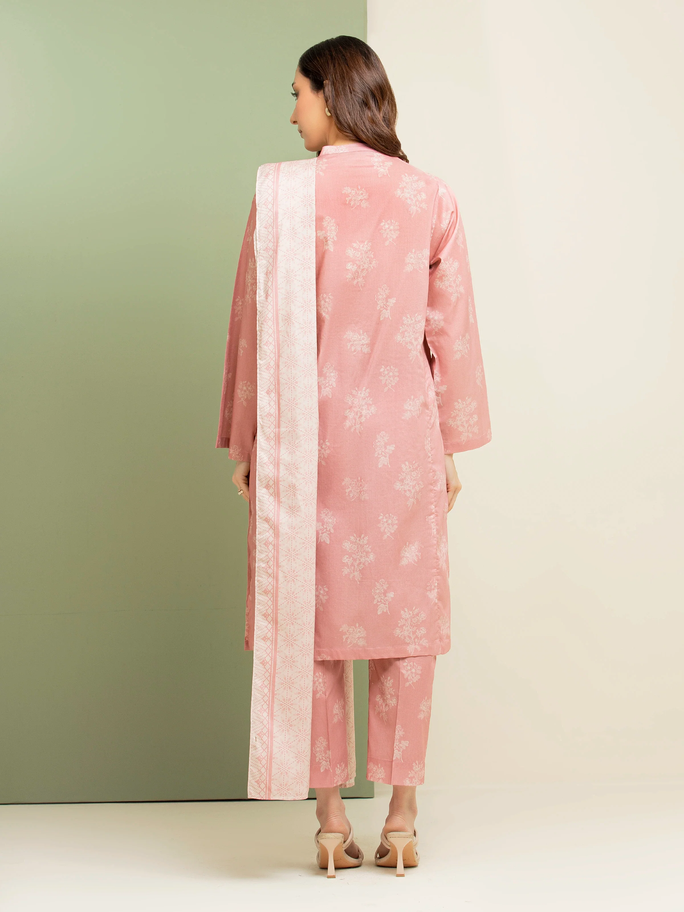 Unstitched Printed Lawn Suit - EWU5A1-35163-3P - Image 2