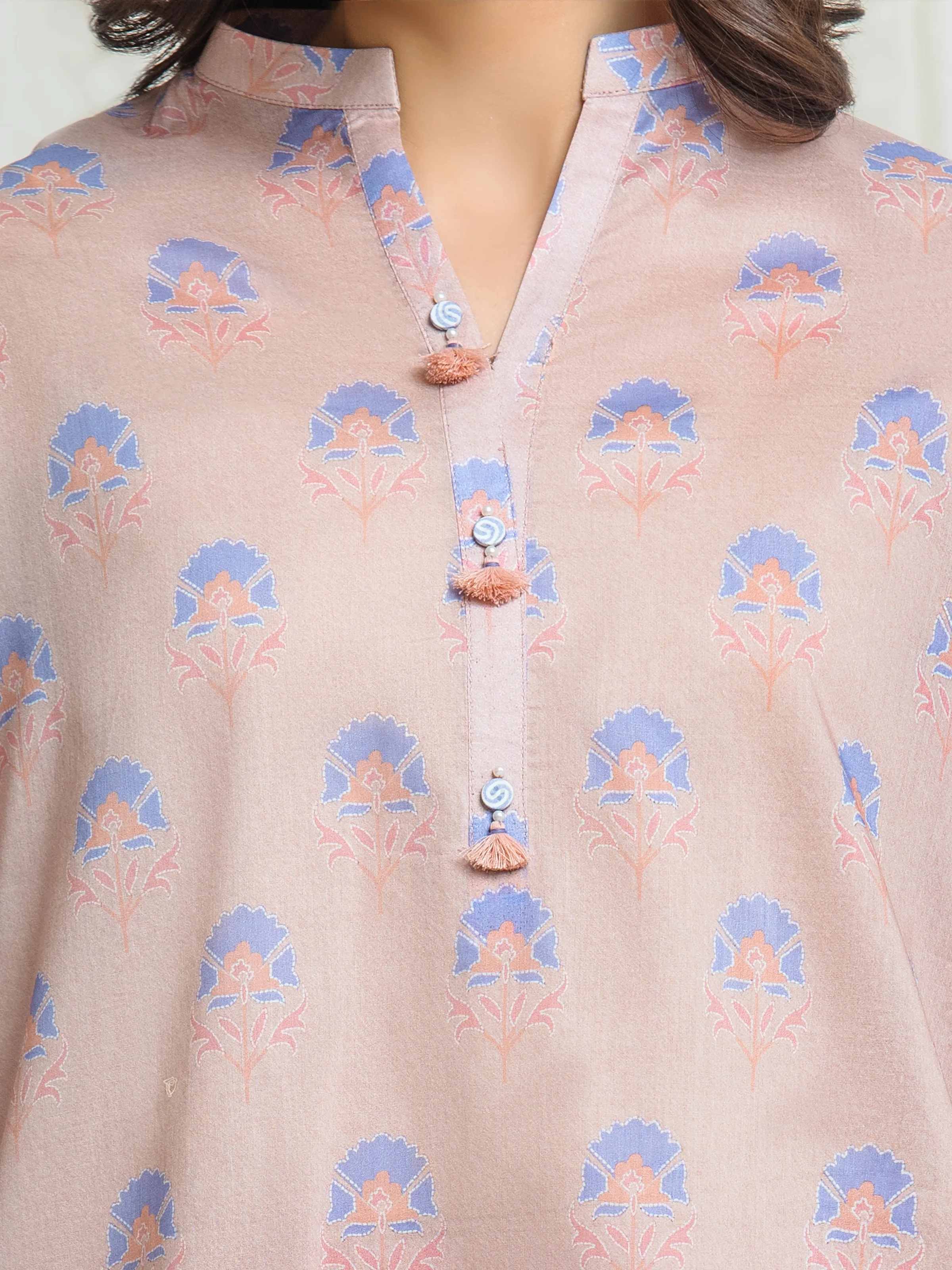 Unstitched Printed Lawn Suit - EWU6A1-36747-3P - Image 4