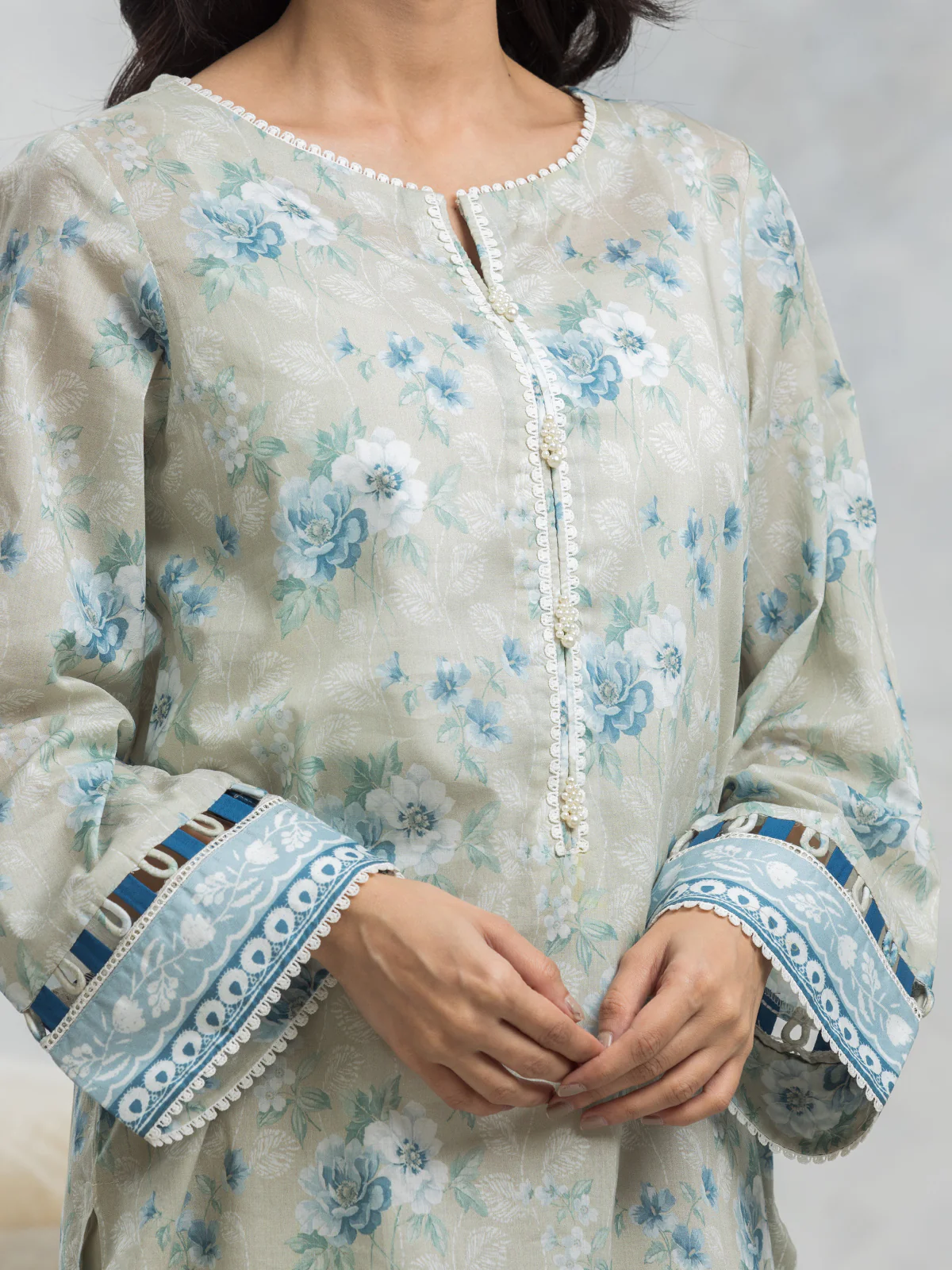 Unstitched Printed Cambric Suit - EWU24A2-28239-3P - Image 2