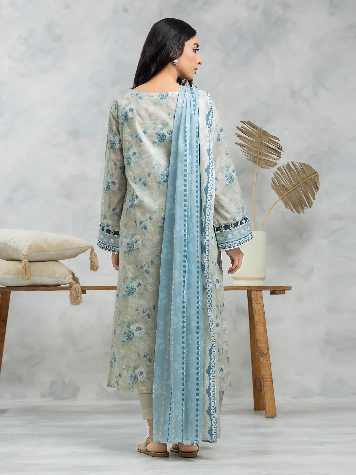 Unstitched Printed Cambric Suit - EWU24A2-28239-3P - Image 4