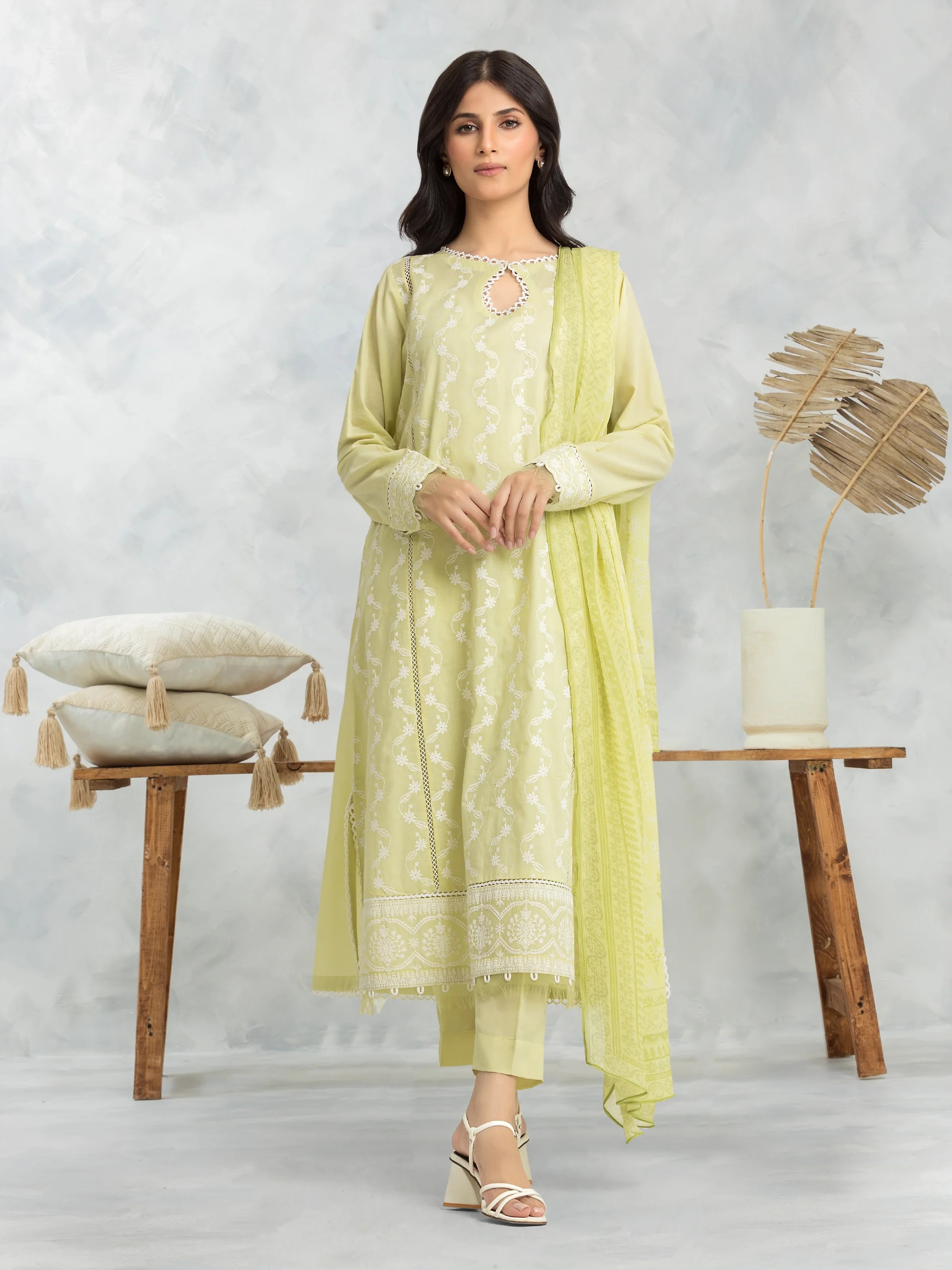 Unstitched Embroidered Cambric Suit - EWU24V2-30144-3P