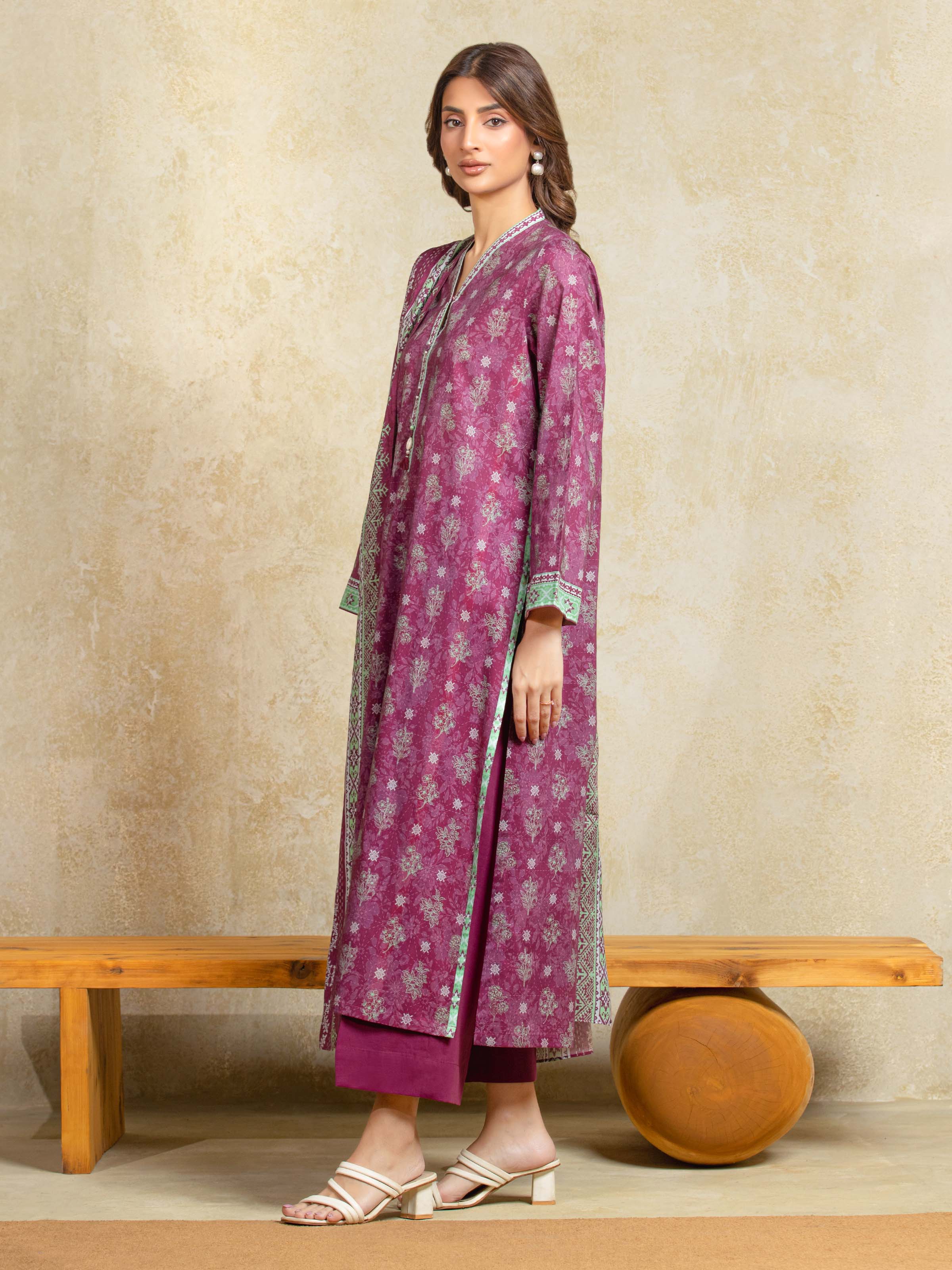 Unstitched Printed Khaddar Suit - EWU5A3-35905-3P - Image 5