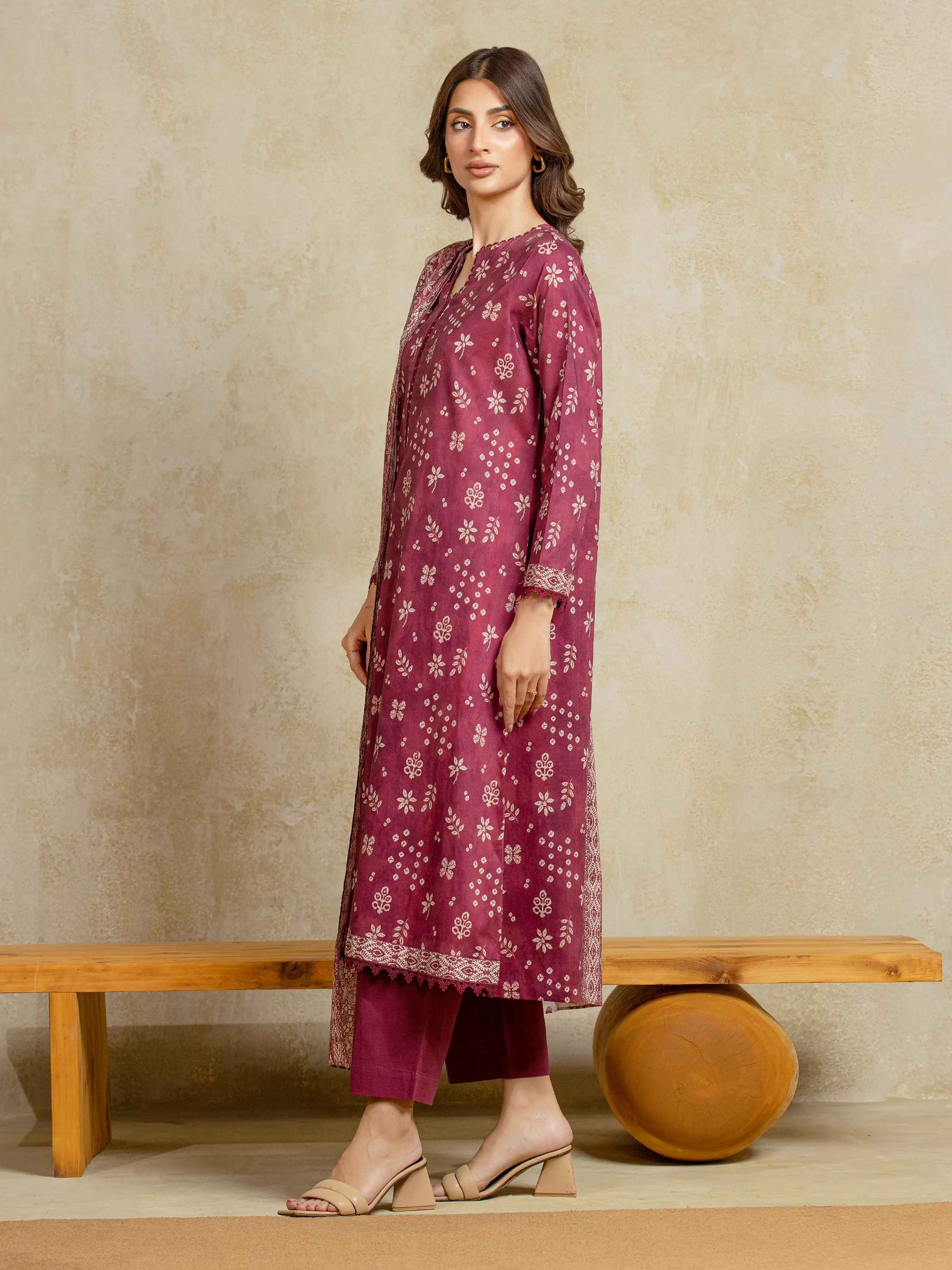 Unstitched Printed Khaddar Suit - EWU5A3-35974-3P - Image 5