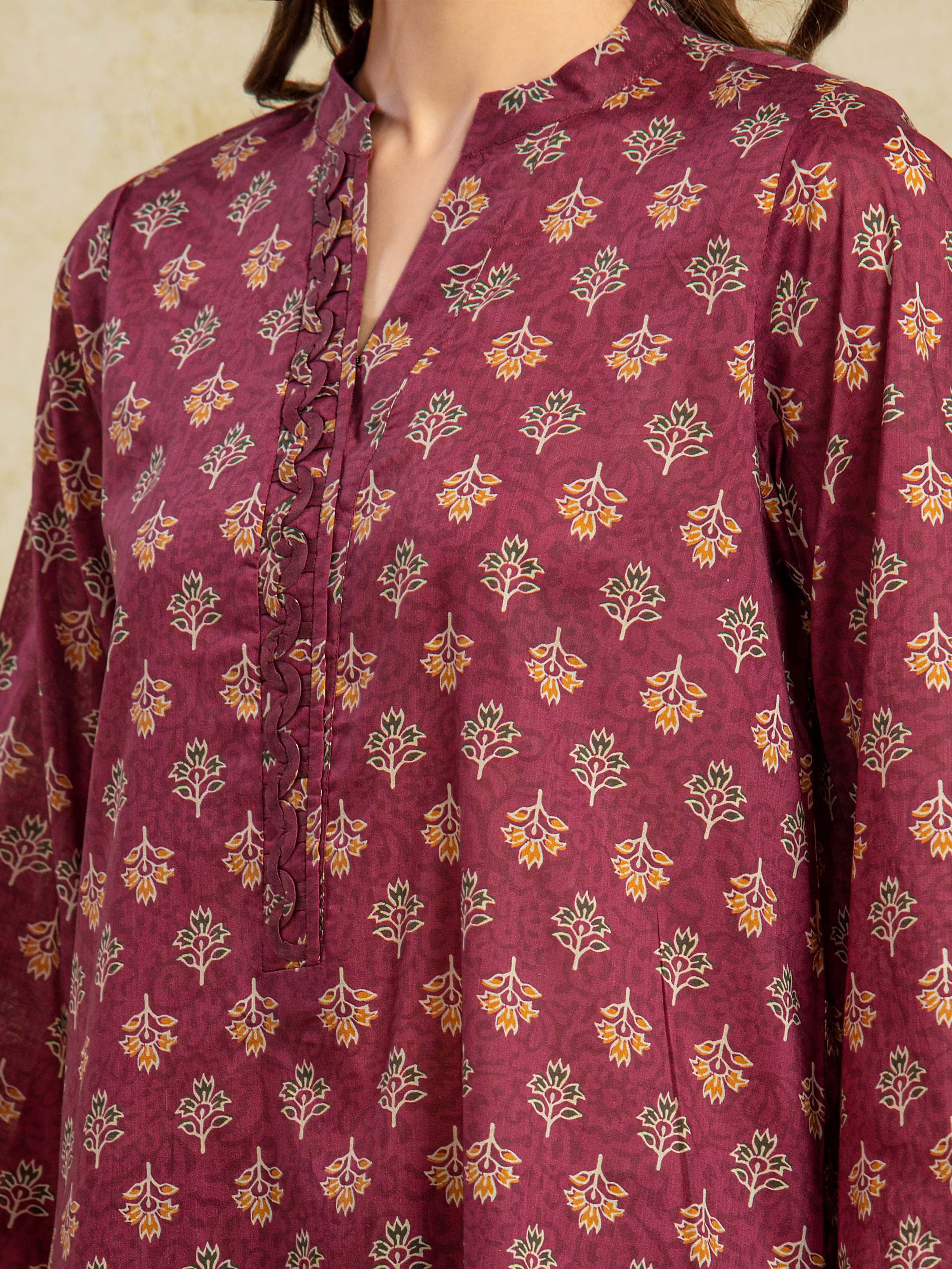 Unstitched Printed Khaddar Suit - EWU5A3-36105-3P - Image 4