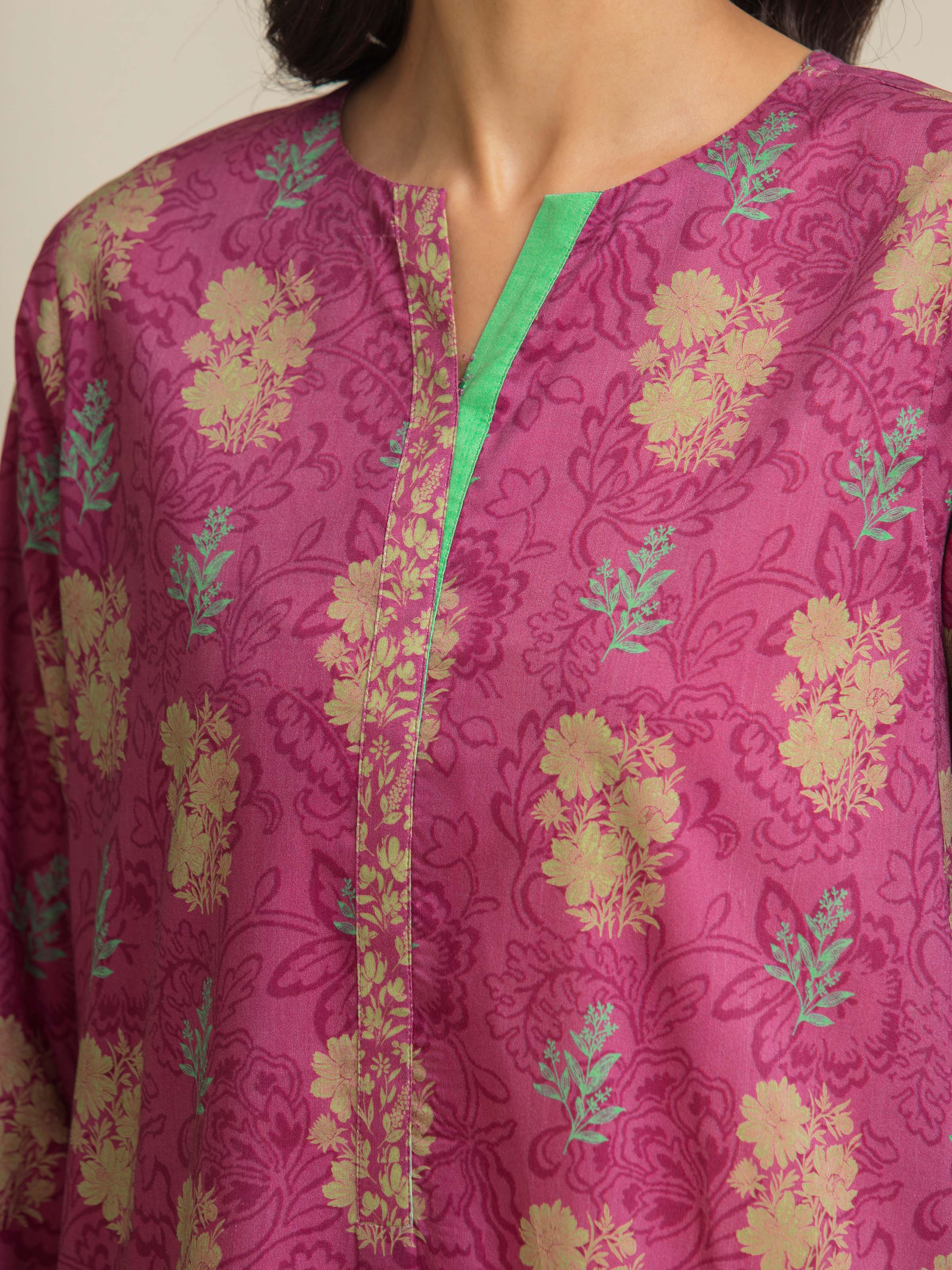 Unstitched Printed Lawn Suit - EWU5A1-35177-3P - Image 4