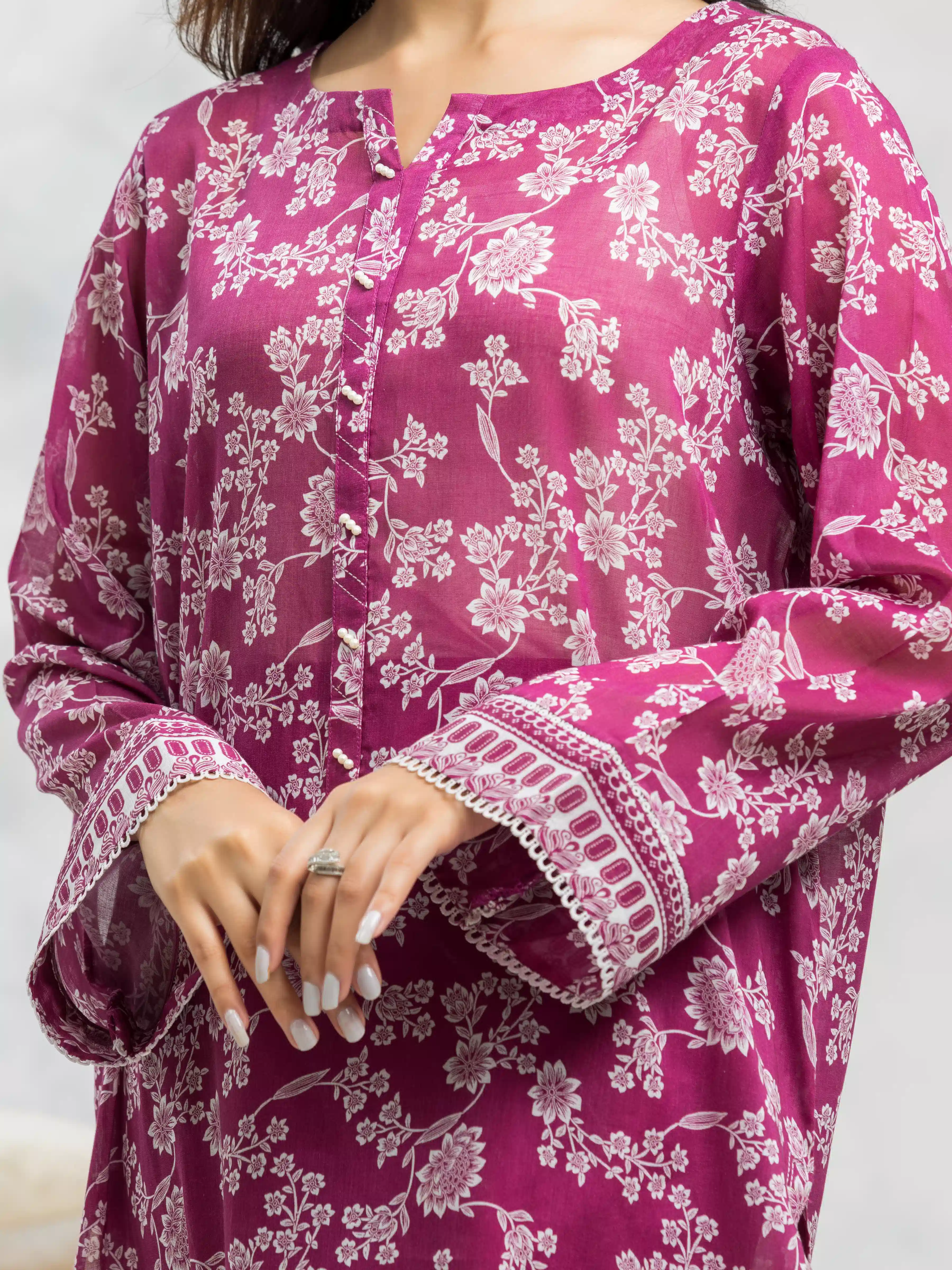 Unstitched Printed Viscose Suit - EWU24A4-29141-3P - Image 2