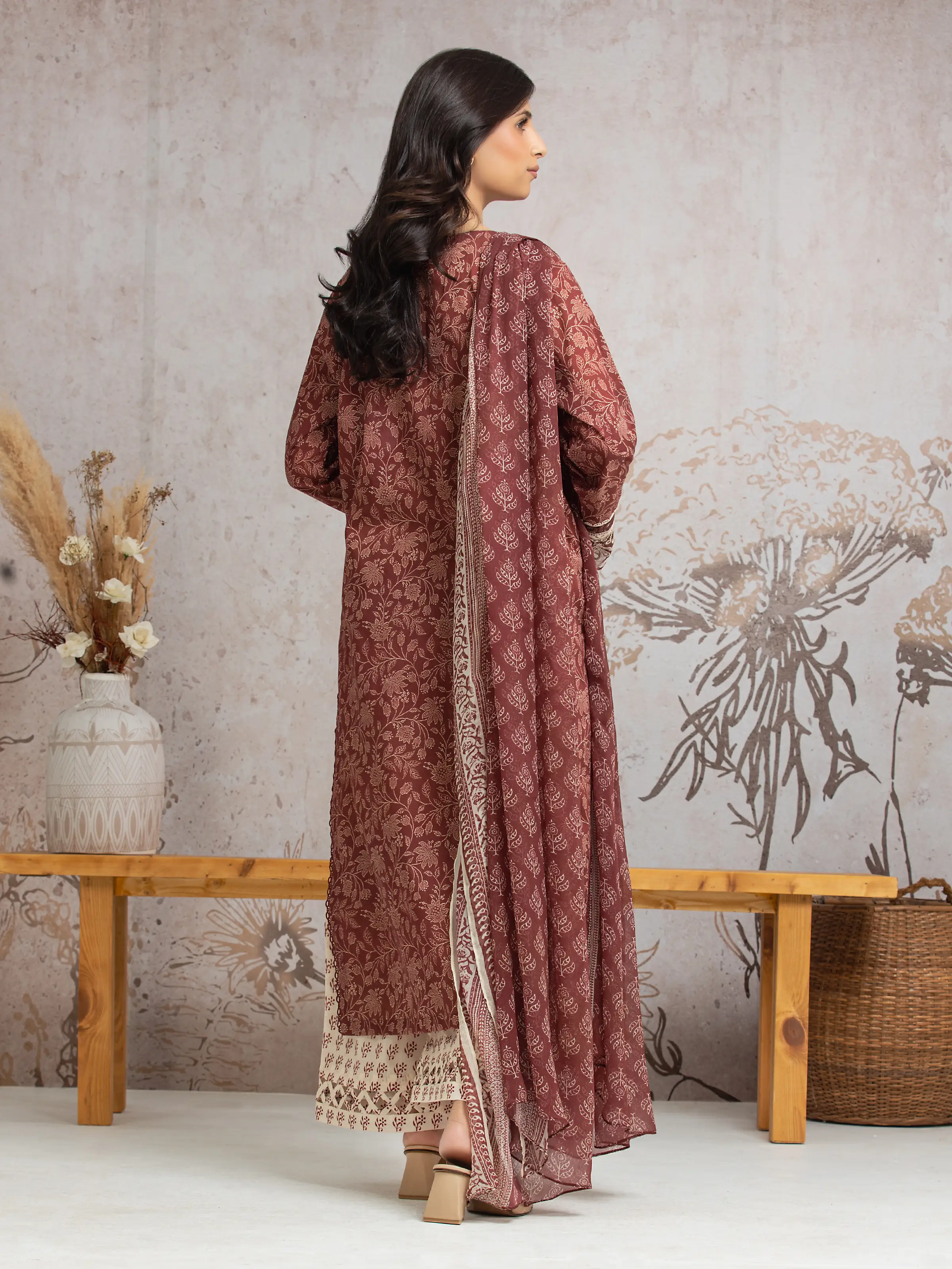 Unstitched Embroidered Cambric Suit - EWU24V2-30033-3P - Image 4