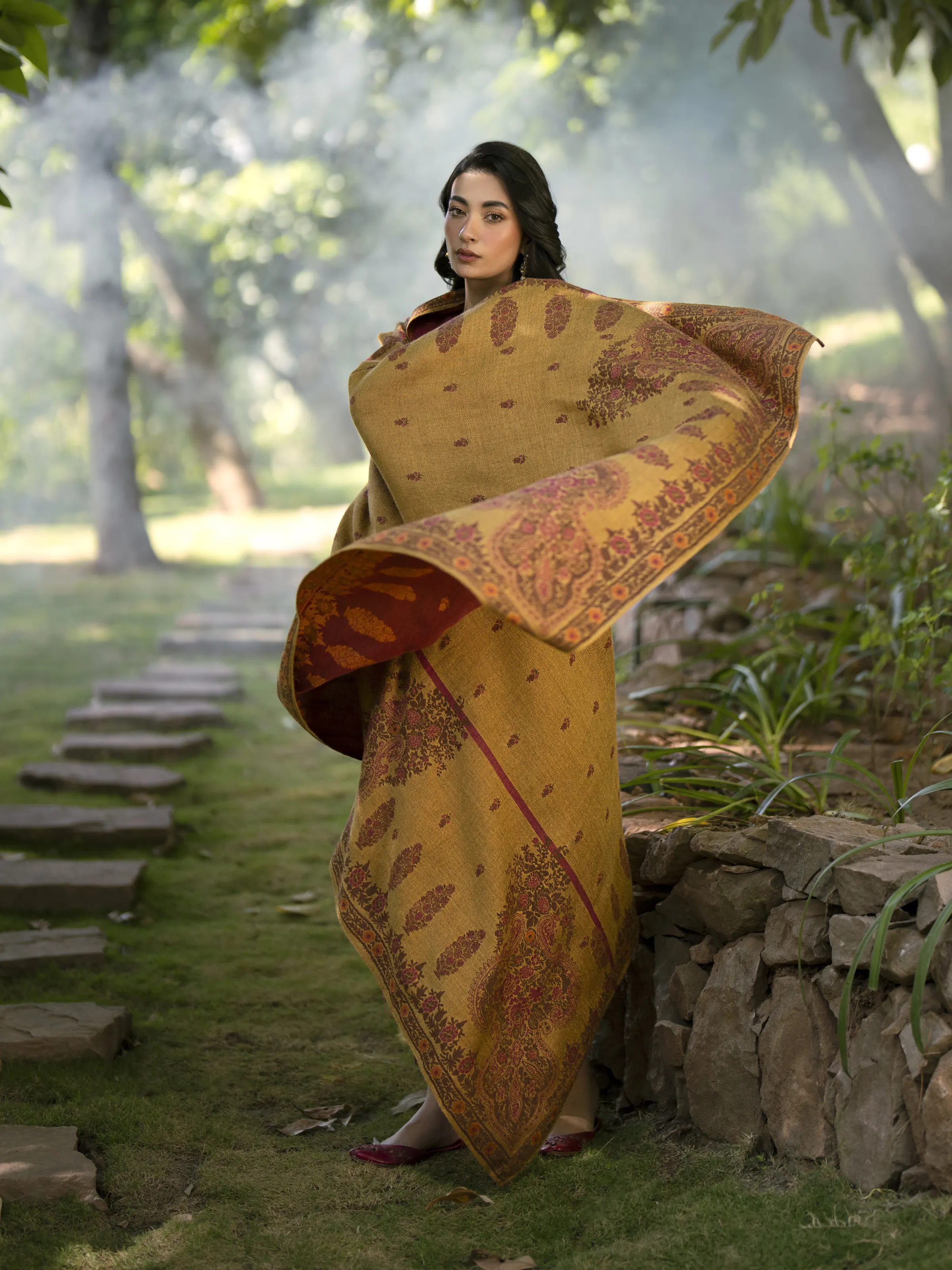 Unstitched Embroidered Marina Twill Suit - EWU24V14-30213-3P - Image 2