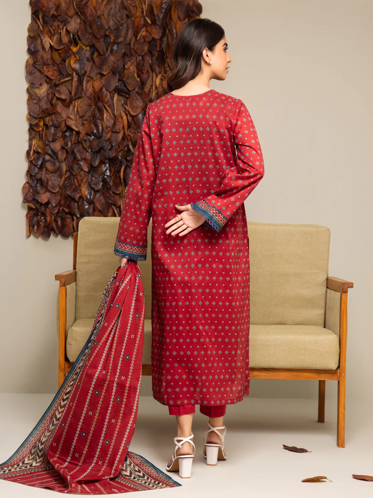 Unstitched Printed Cambric Shirt - EWU24A2-27287S - Image 7
