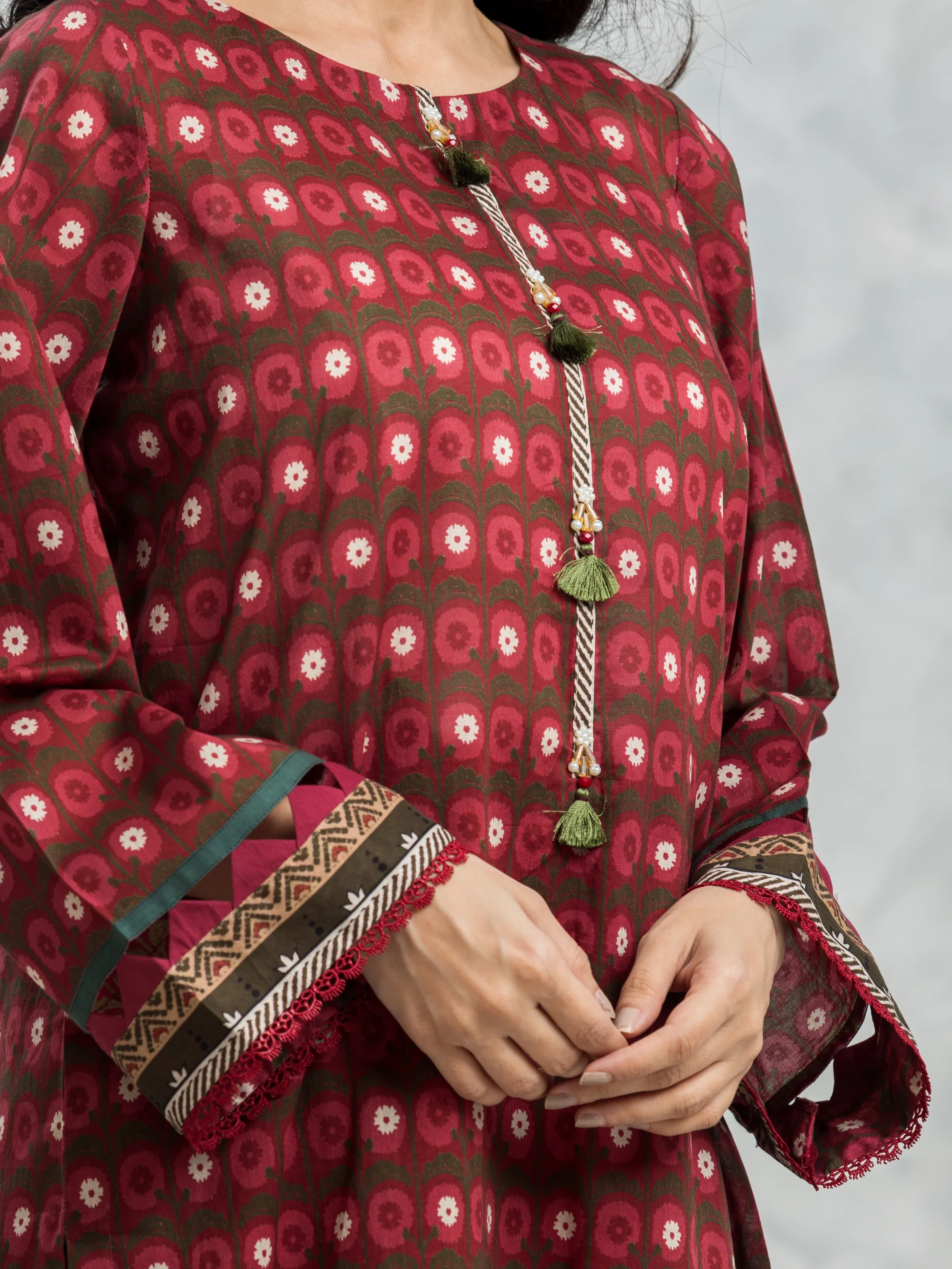 Unstitched Printed Cambric Suit - EWU24A2-28243-3P - Image 3